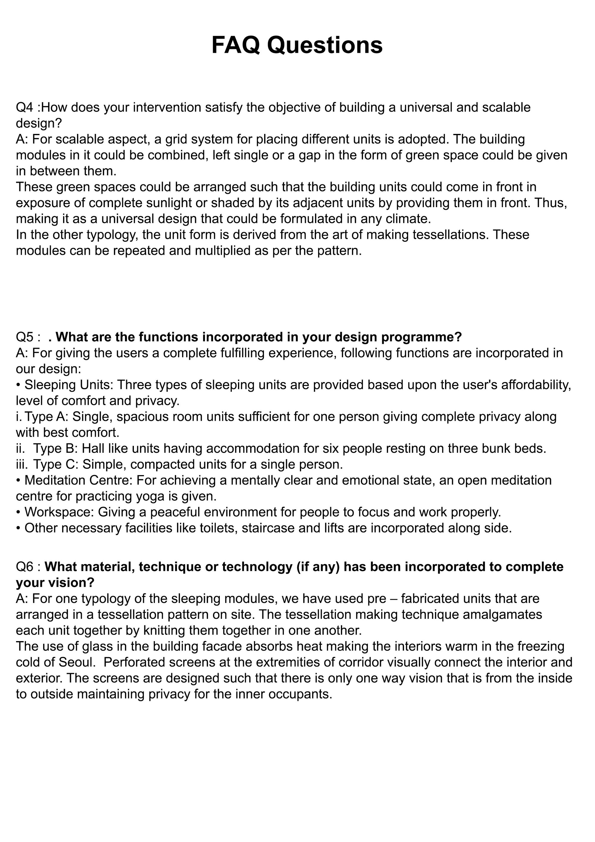 FAQ QUES- 4,5,6