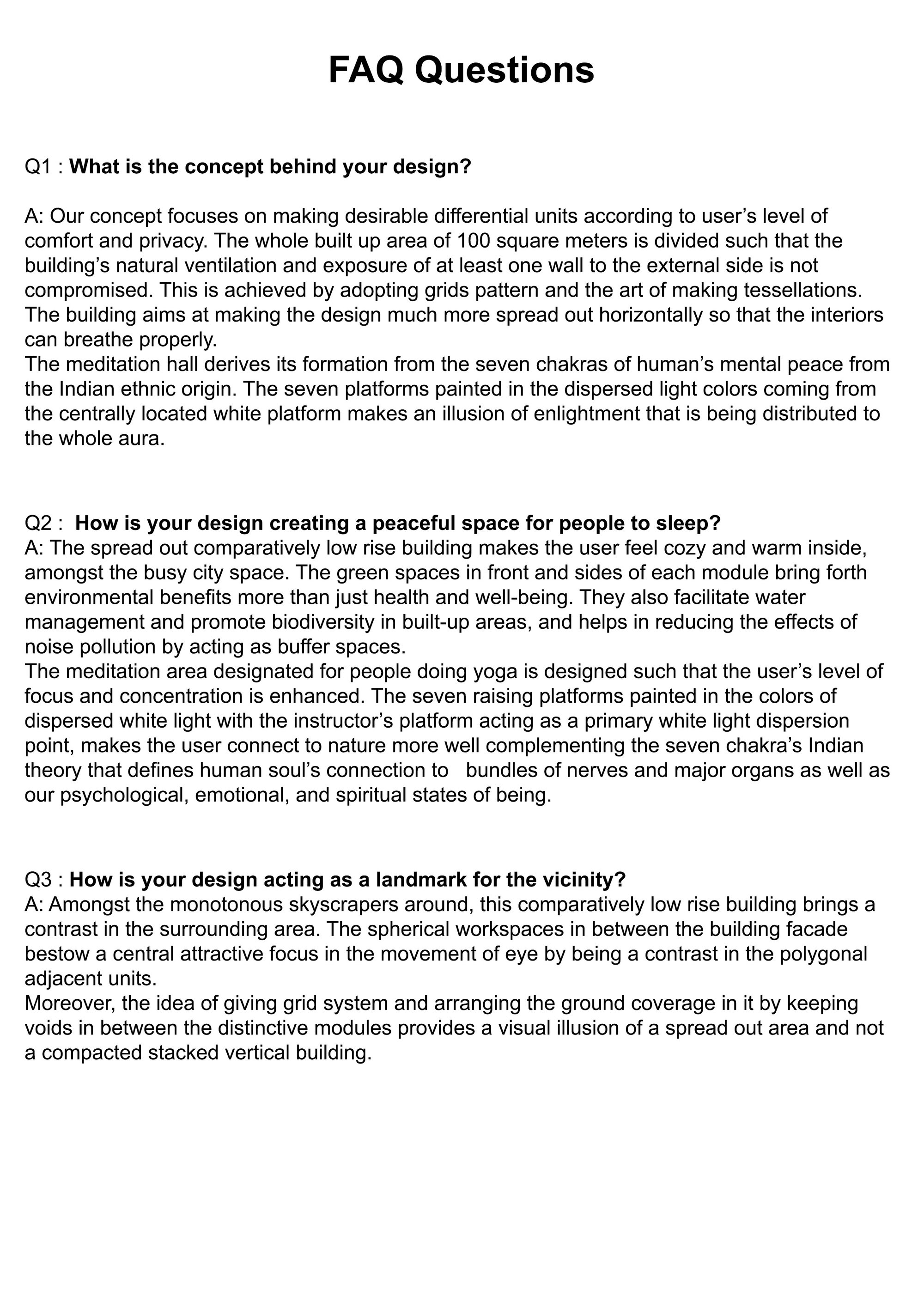 FAQ QUES-1,2,3