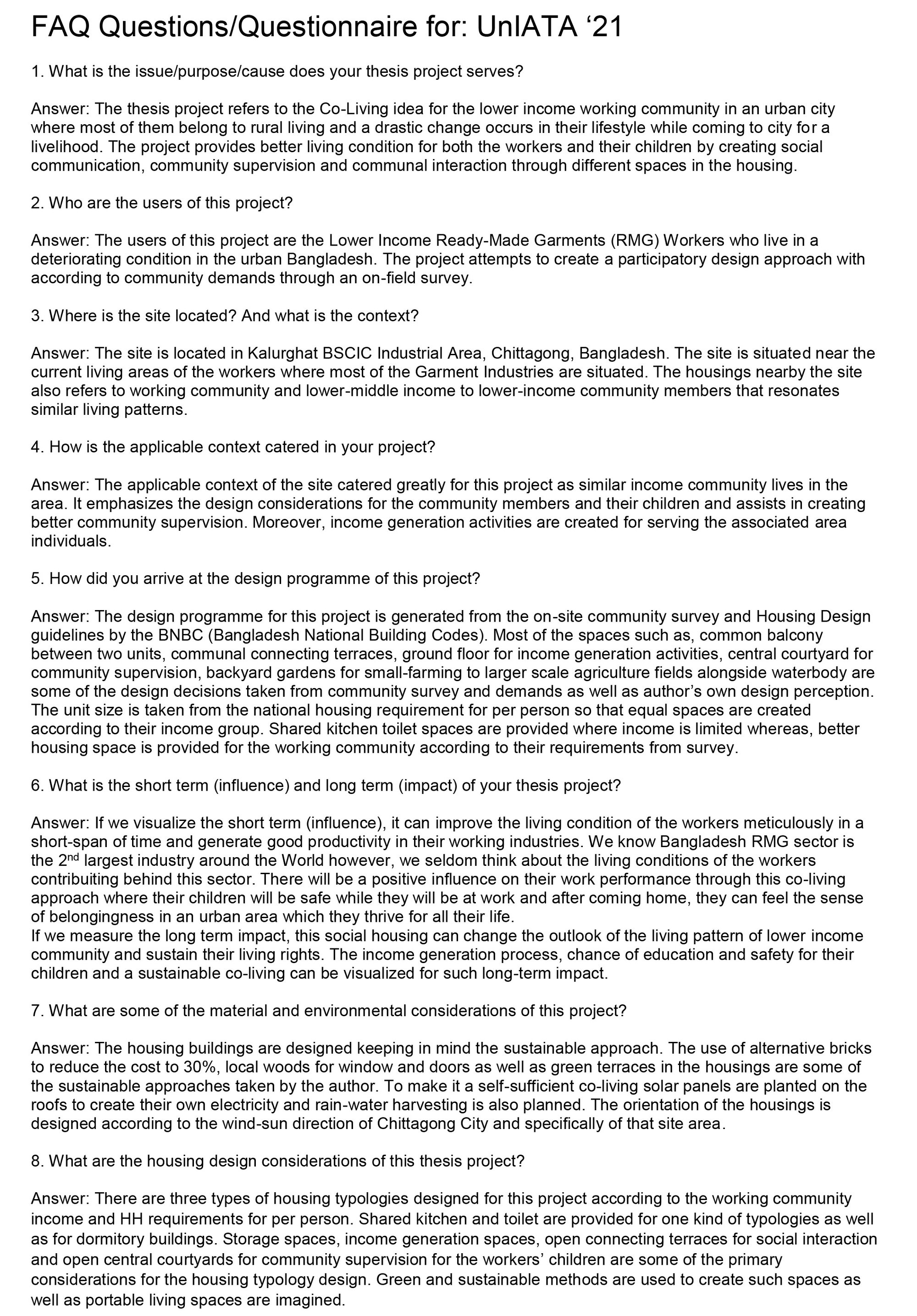FAQ Questions