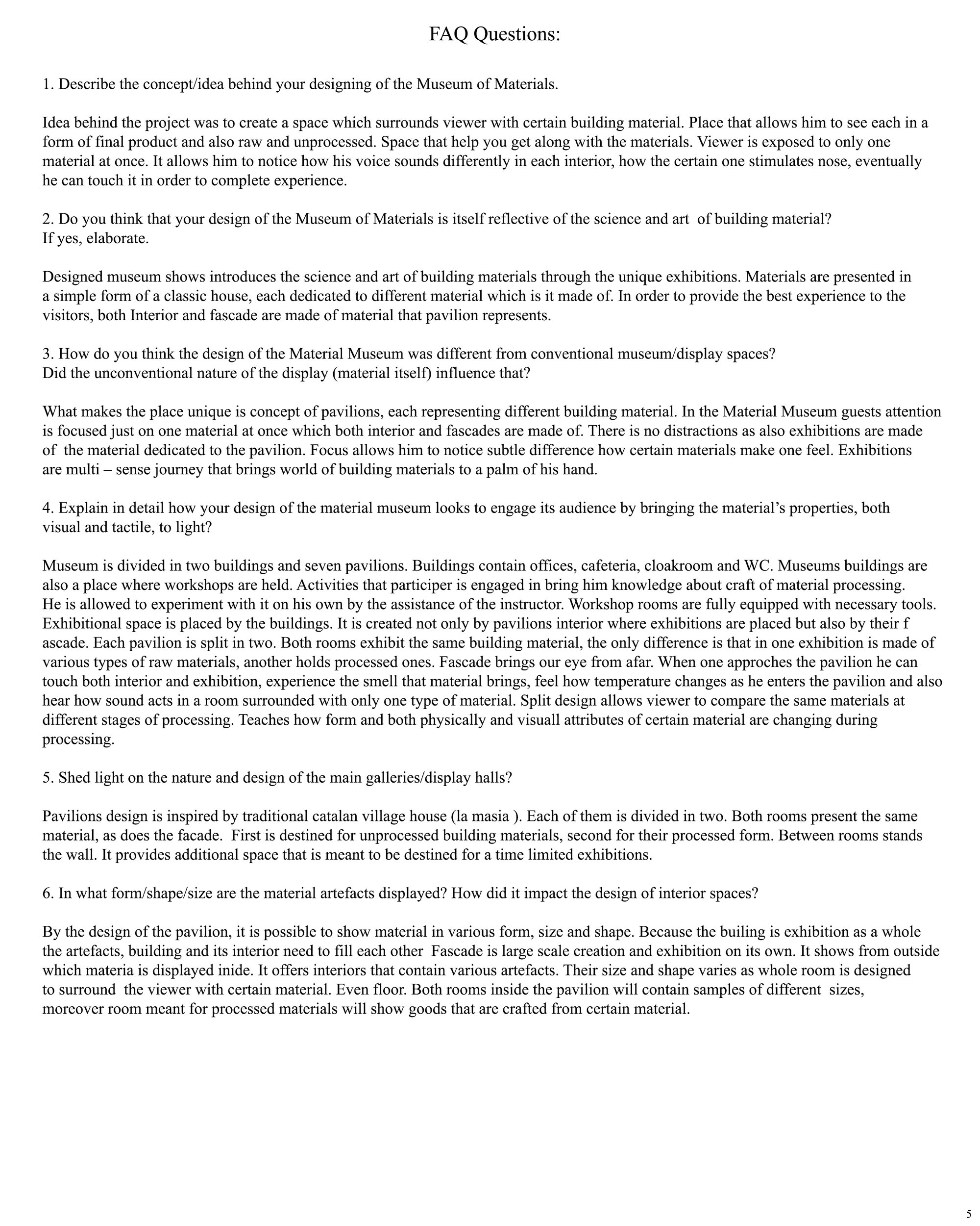 sheet 5. FAQ