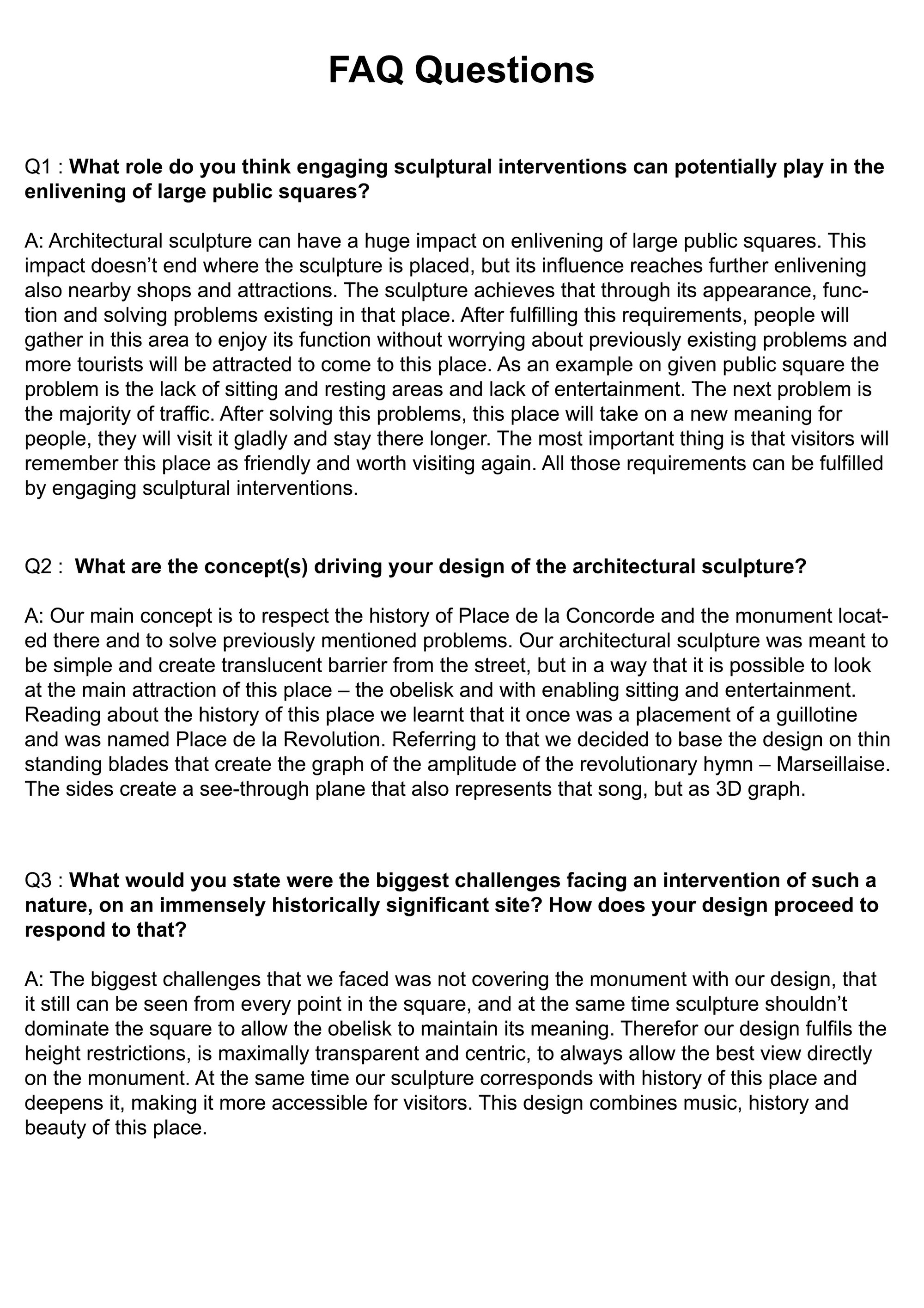 FAQ Question 1