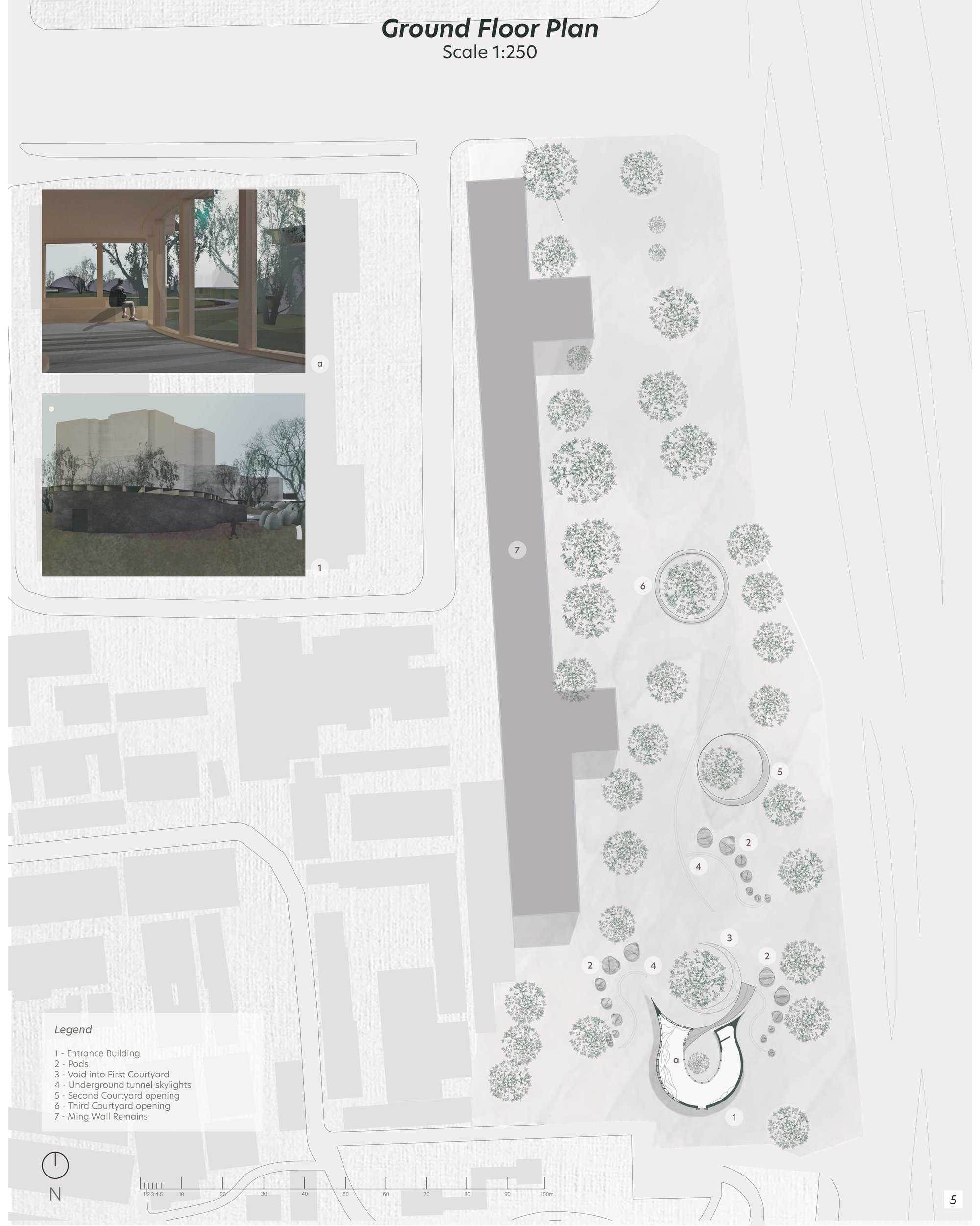 Ground floor plan and views