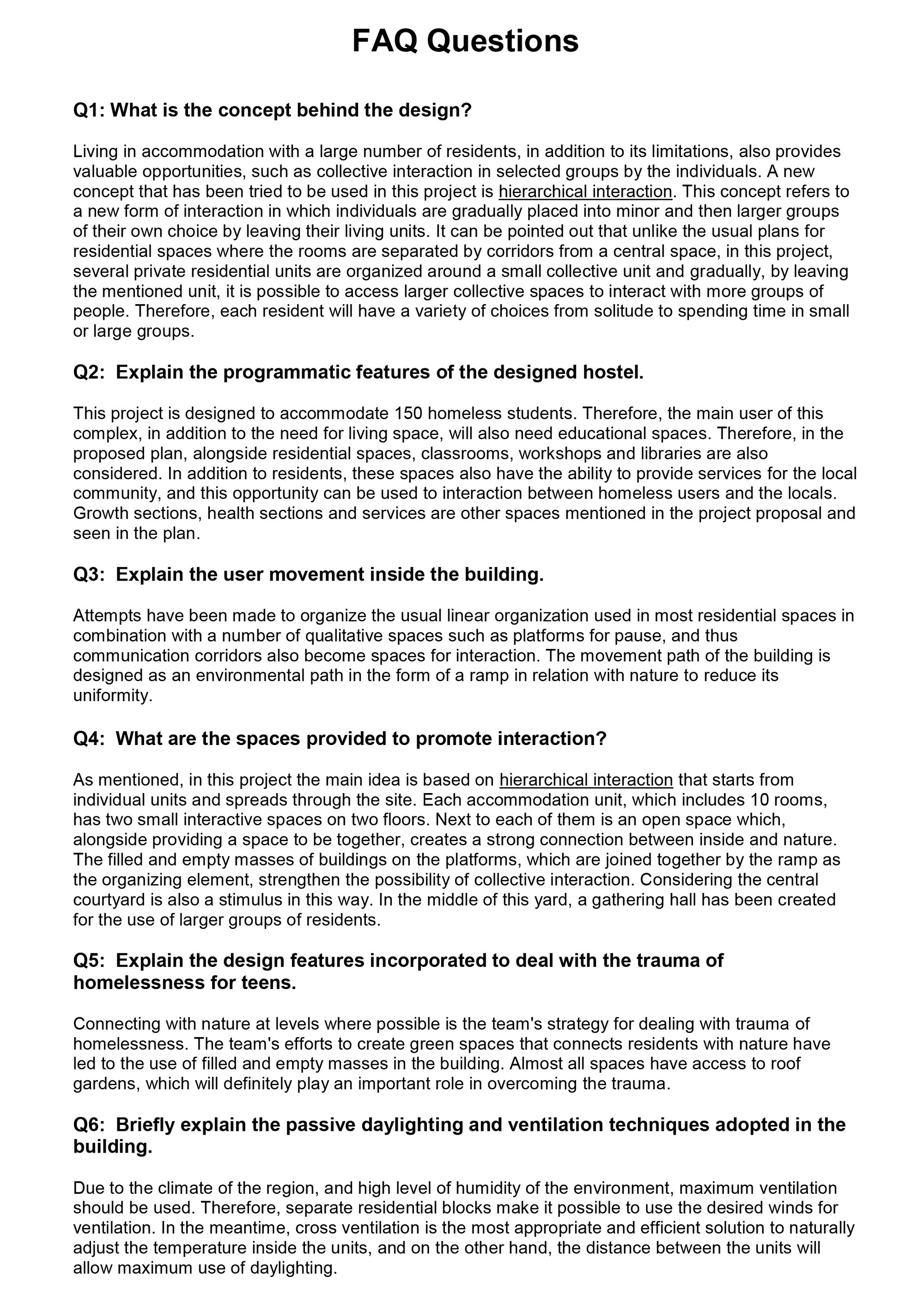FAQ Questions