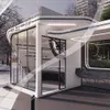 Network of modular bus stops