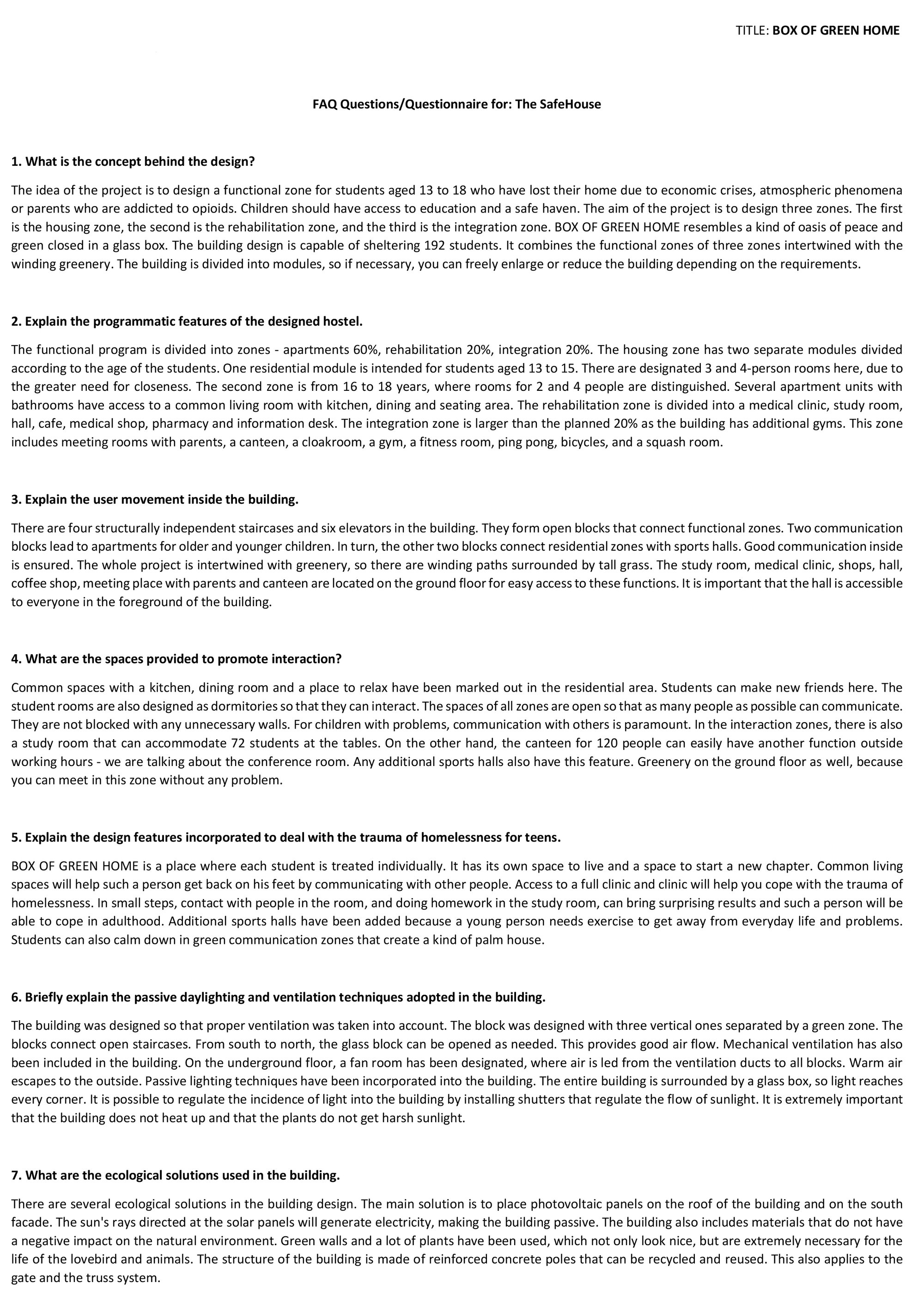 FAQ - BOX OF GREEN HOME