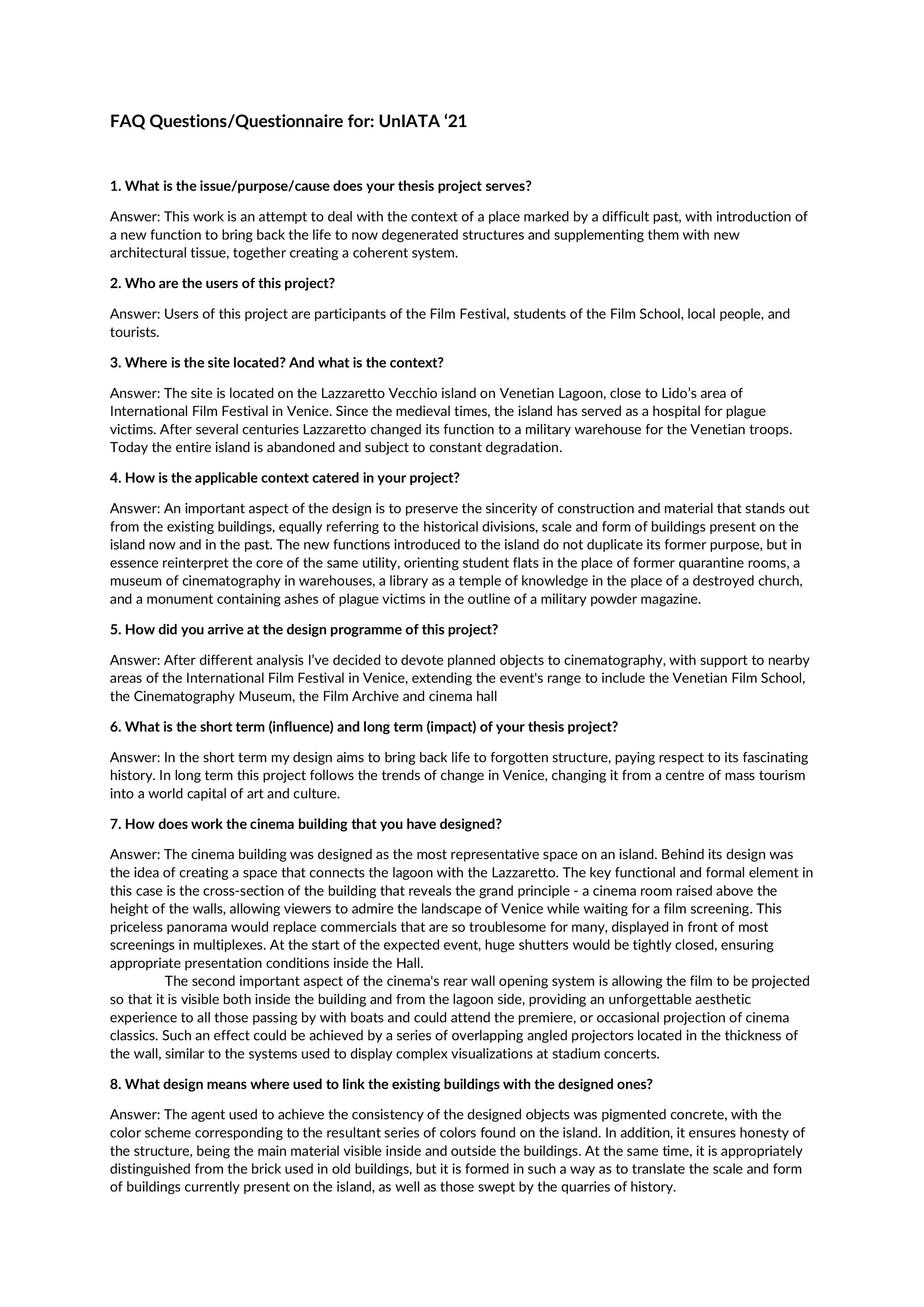 Lazzaretto Vecchio - FAQ