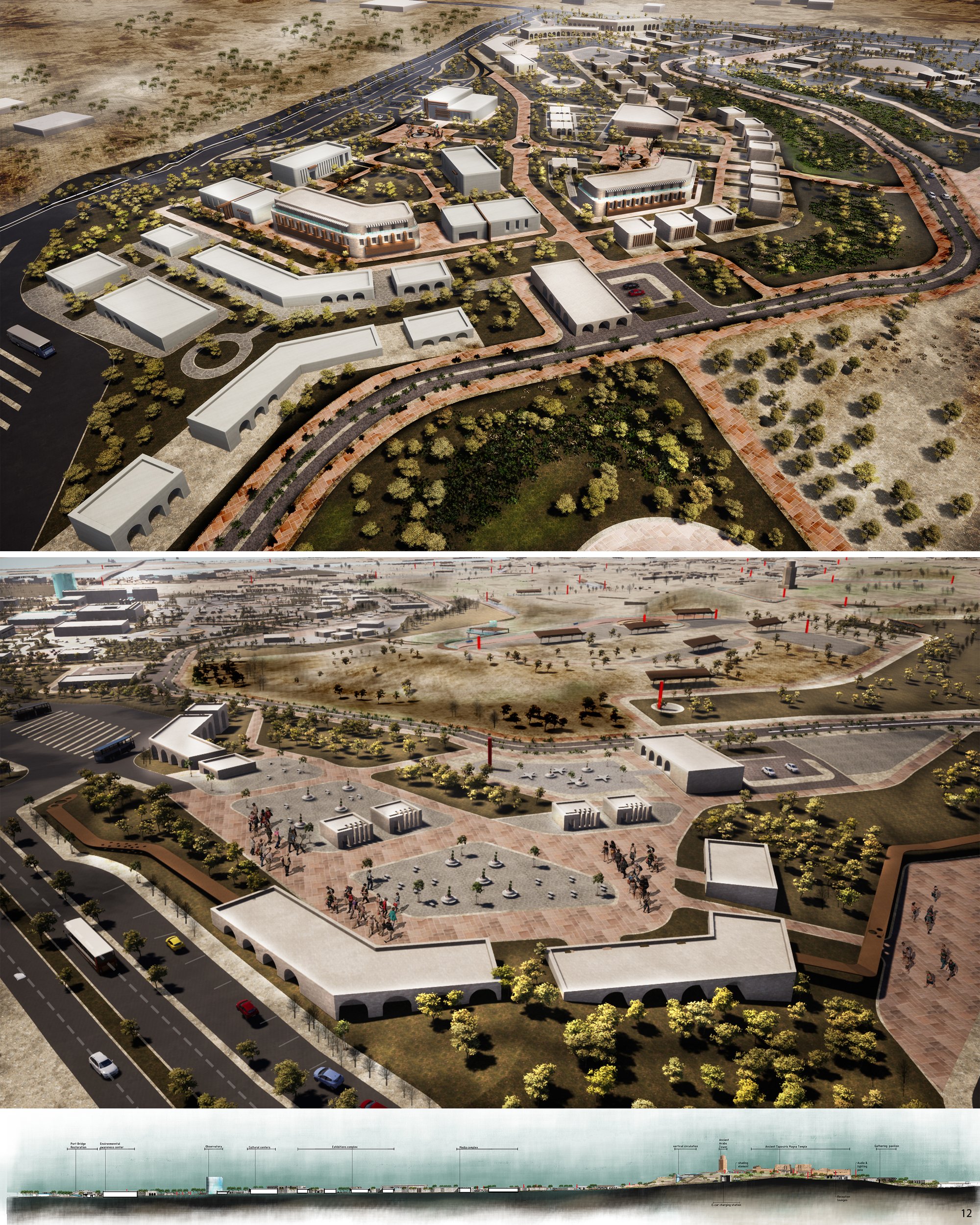 Boutique hotel and visitors' center + Section