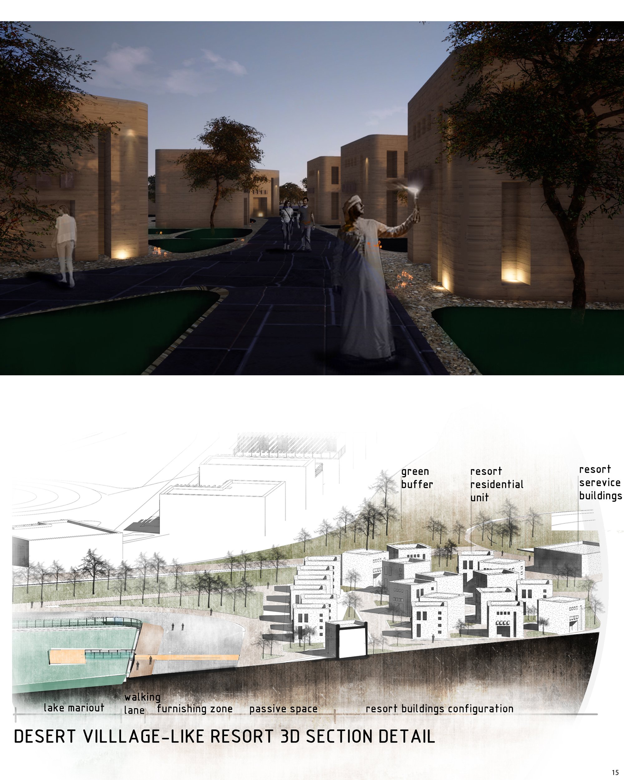 Village-like resort