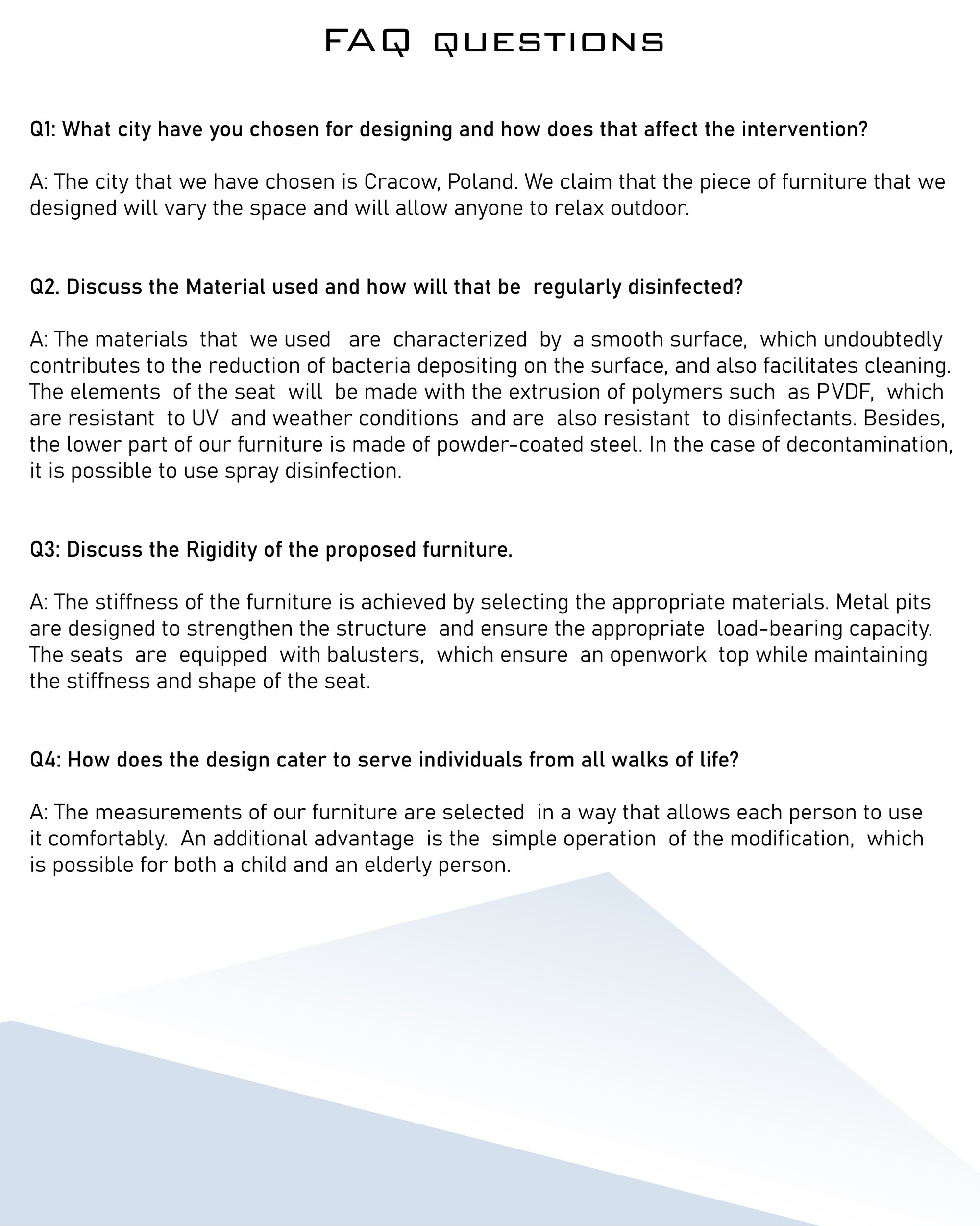 FAQ questions
