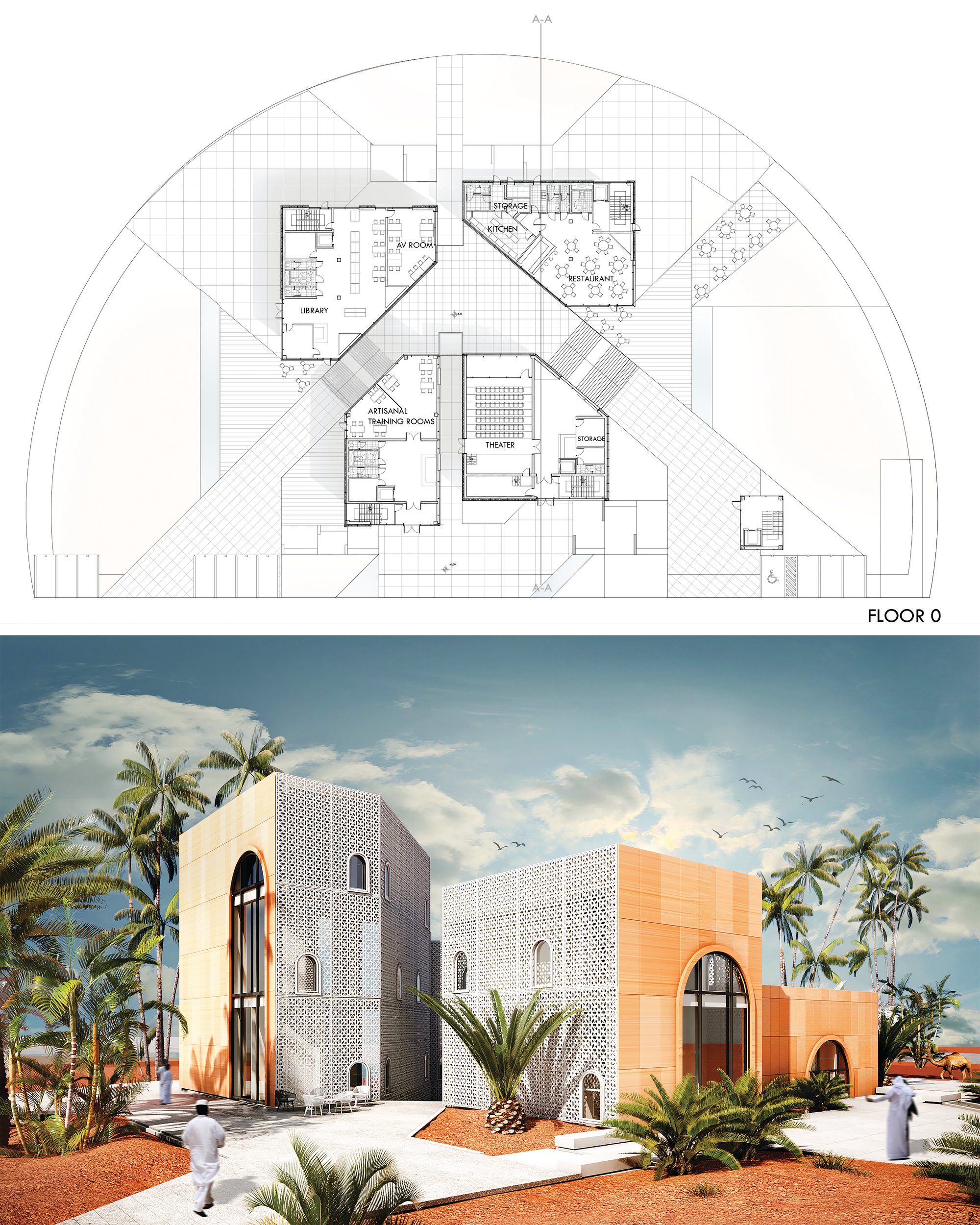 Floor 0 with site plan