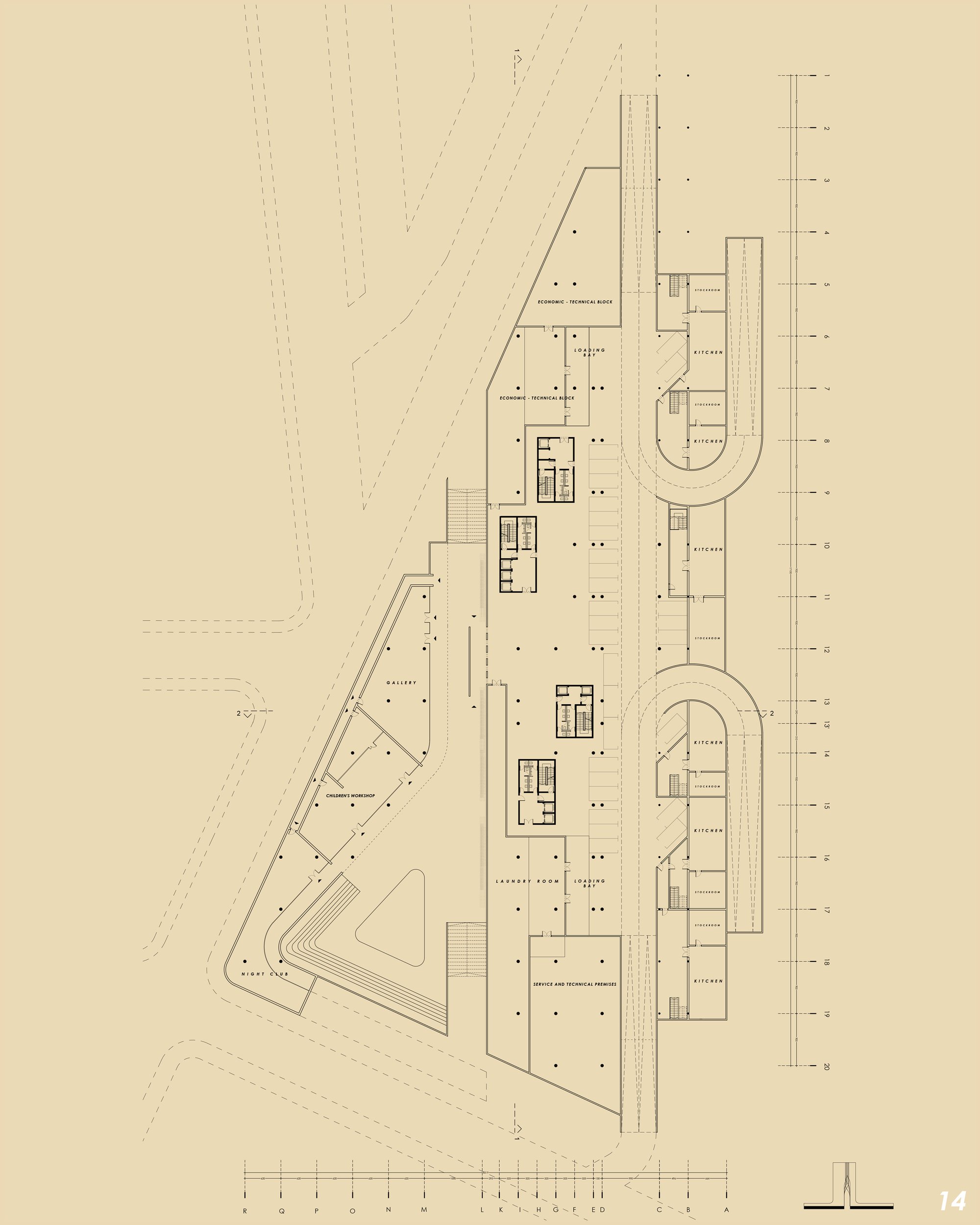 Garage floor plan and ground floor solution