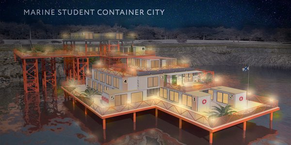 Marine student container city