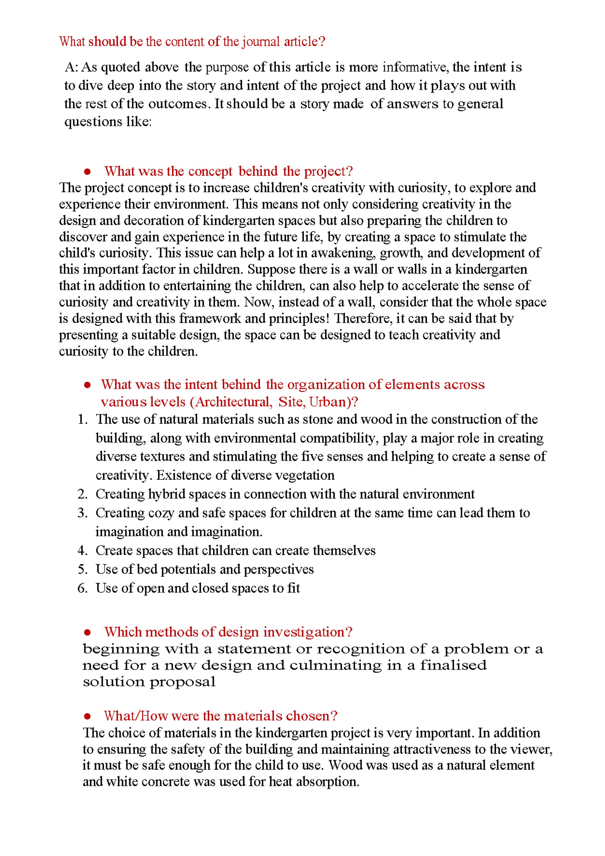 Question Answered First Page
