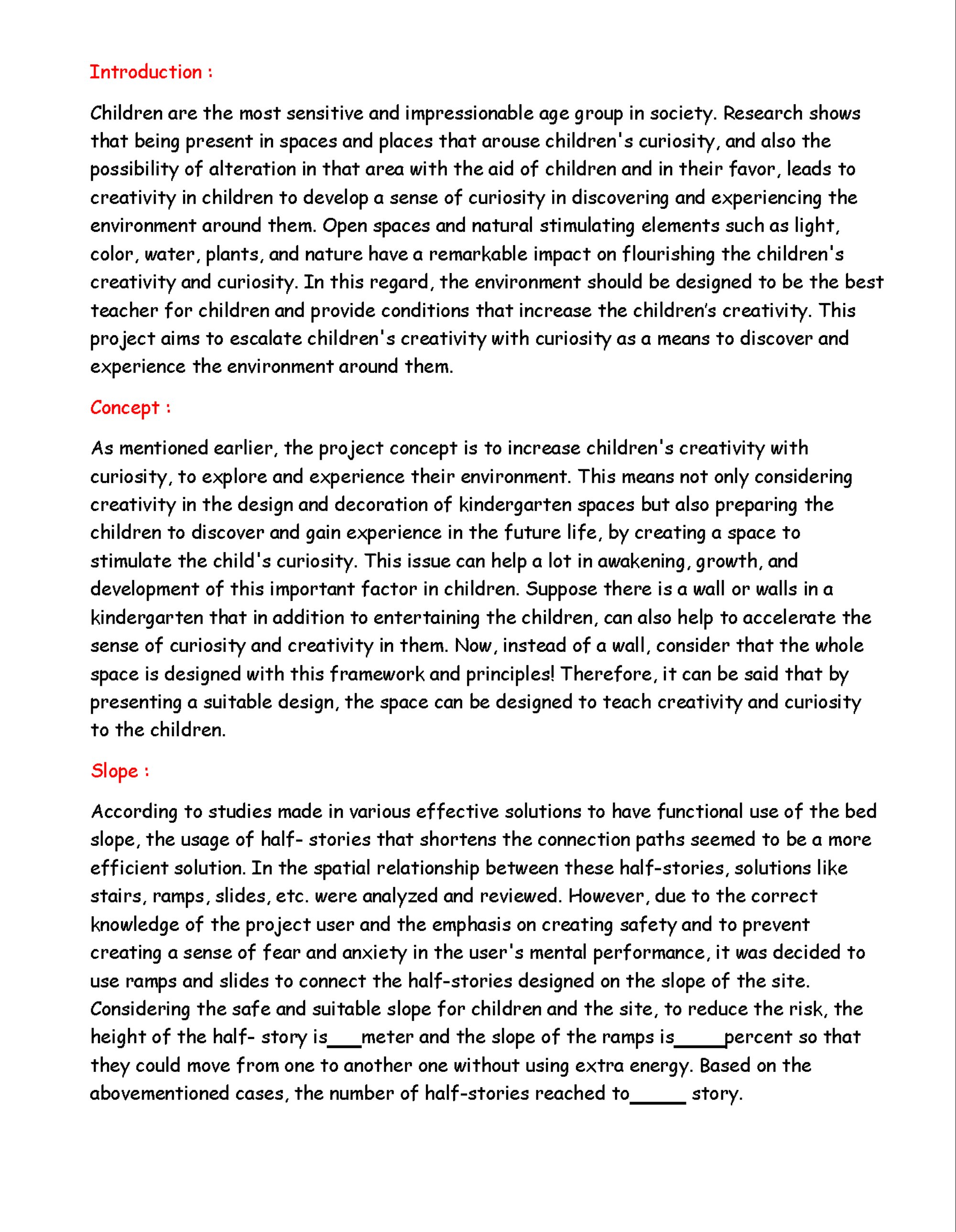 Brief First page
