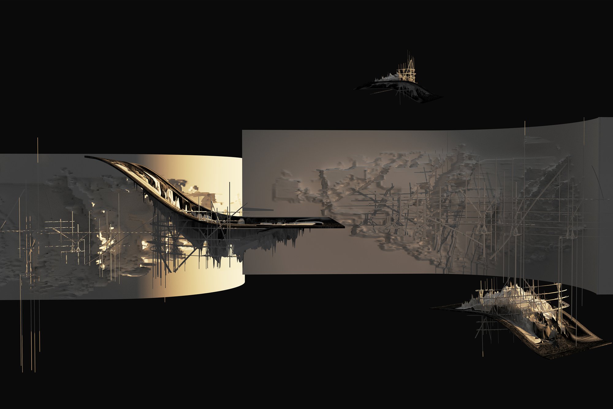 Scene 04. THEATRUM MUNDI. Vertical plan.