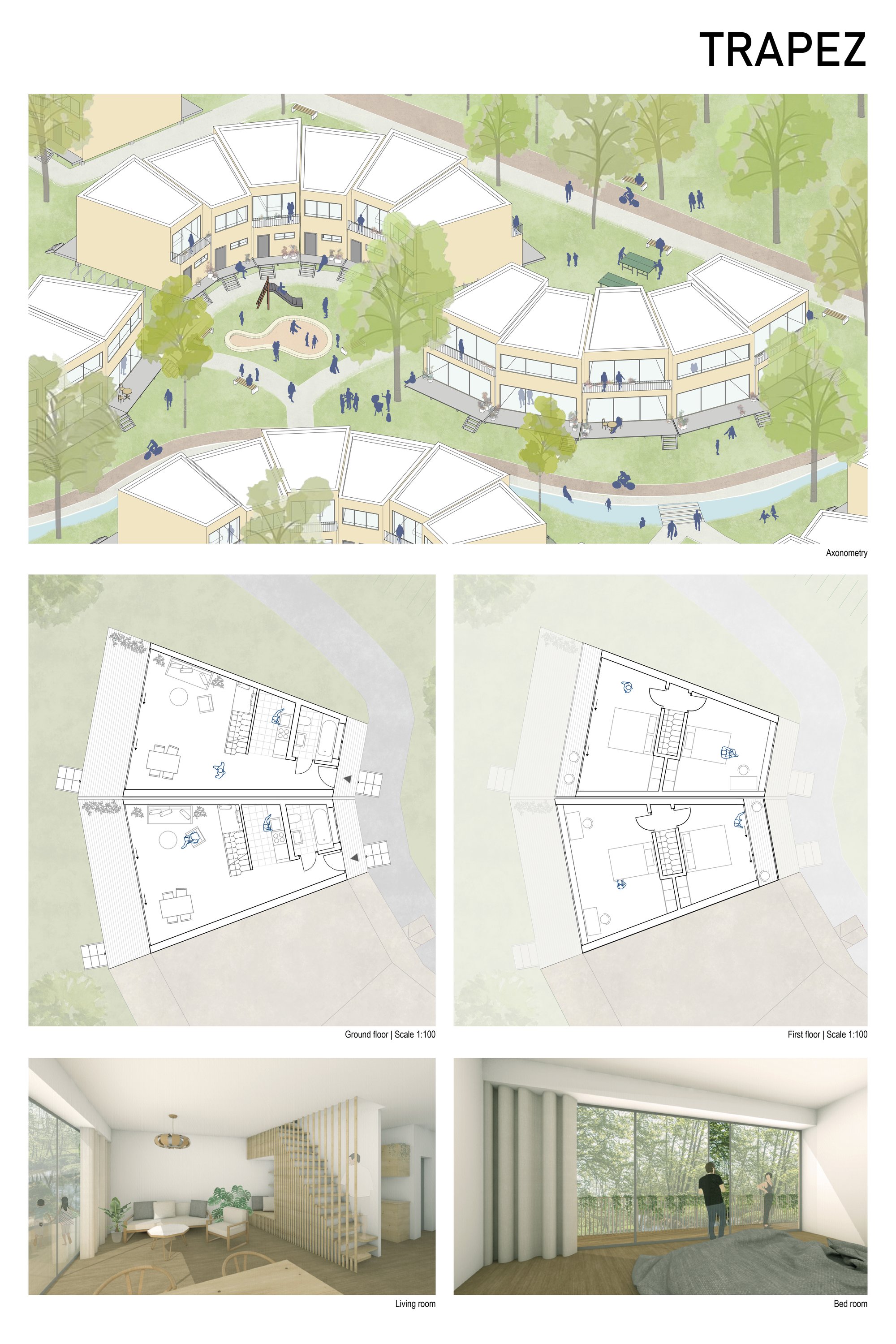 Floor plans and interior views