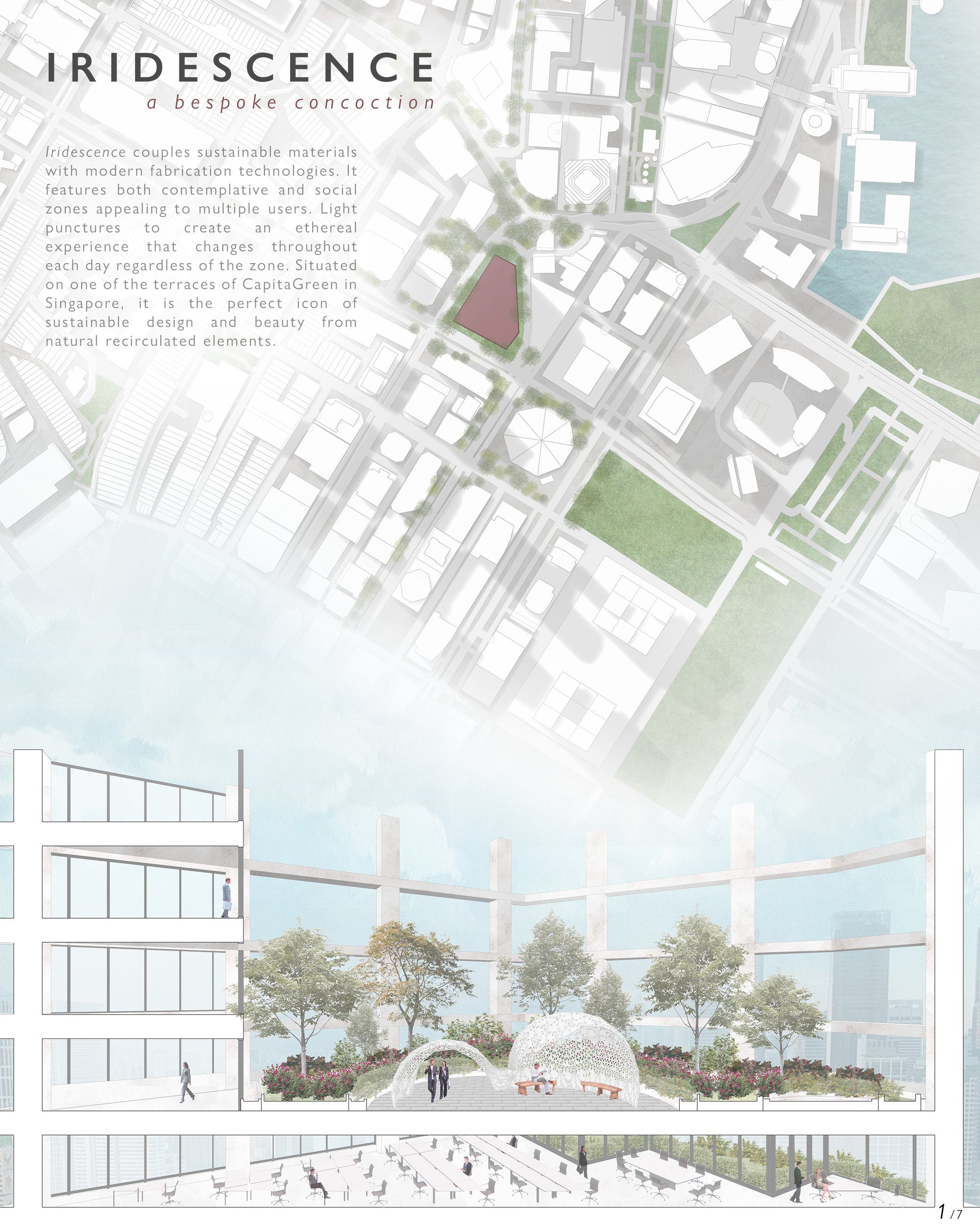 Site plan and Section