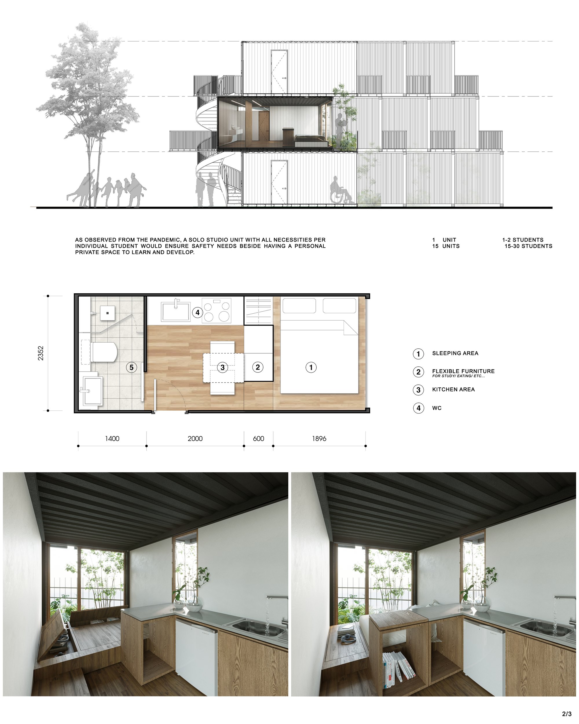 INTERIOR SPATIAL LAYOUT & SECTION