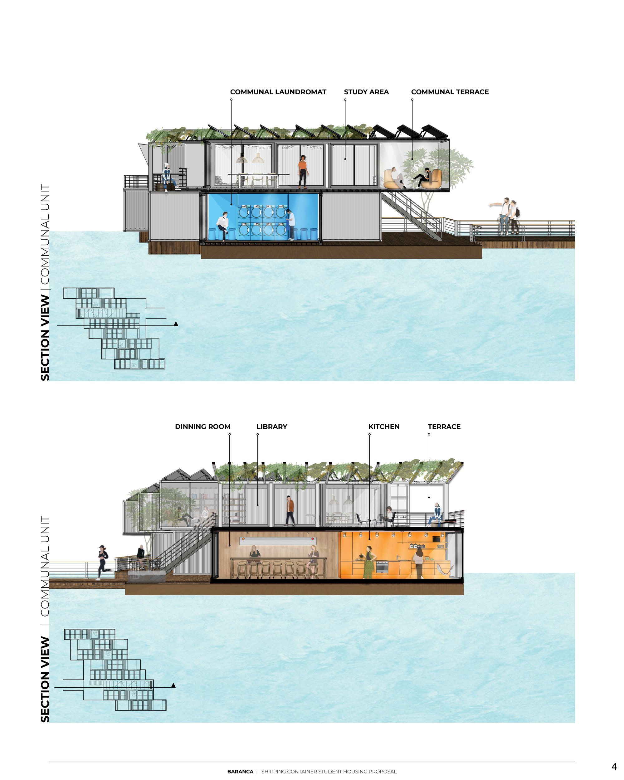 4. Section View (Communal Unit)