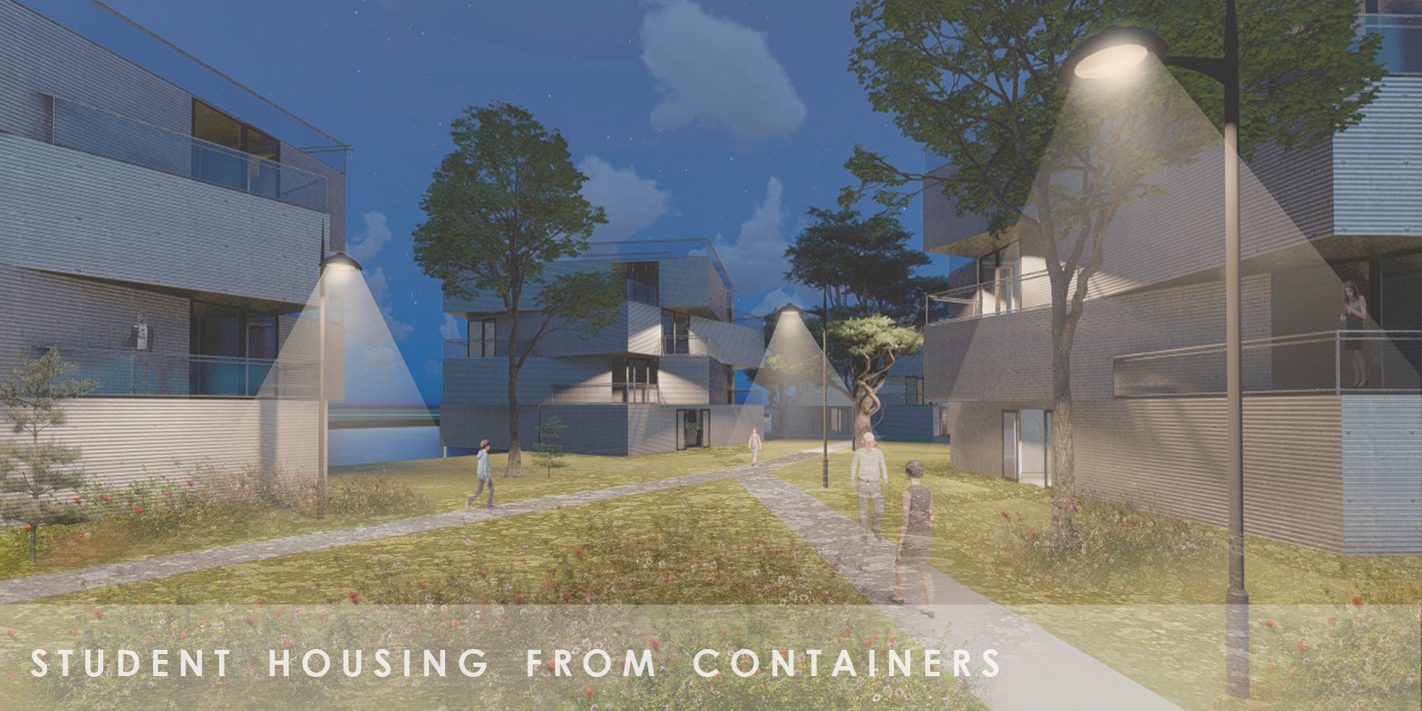 Student housing from containers