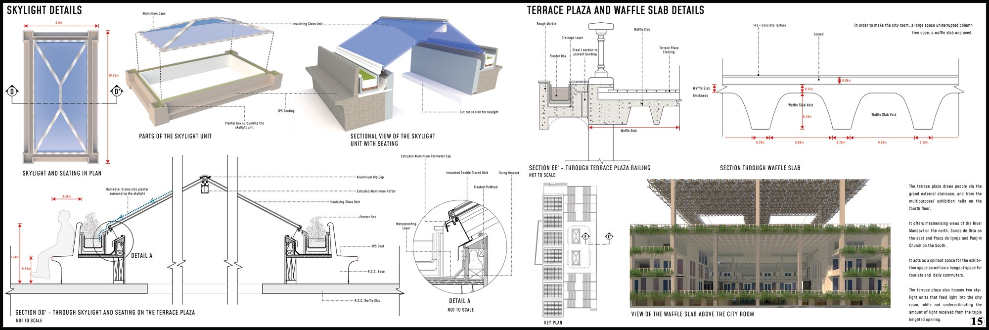 Sheet 15 - Skylight and Terrace Plaza Details