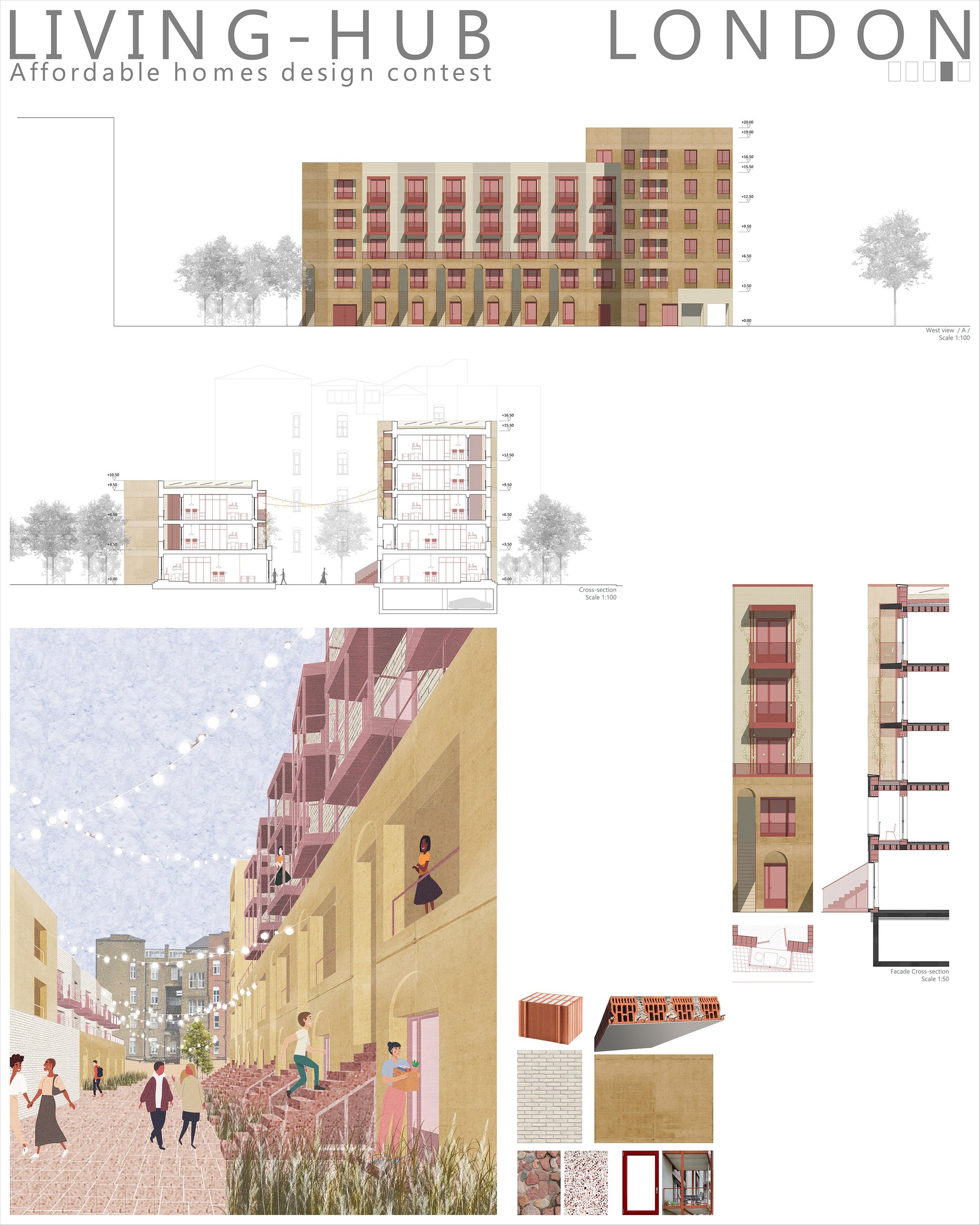 Facade and Materials. Young G.