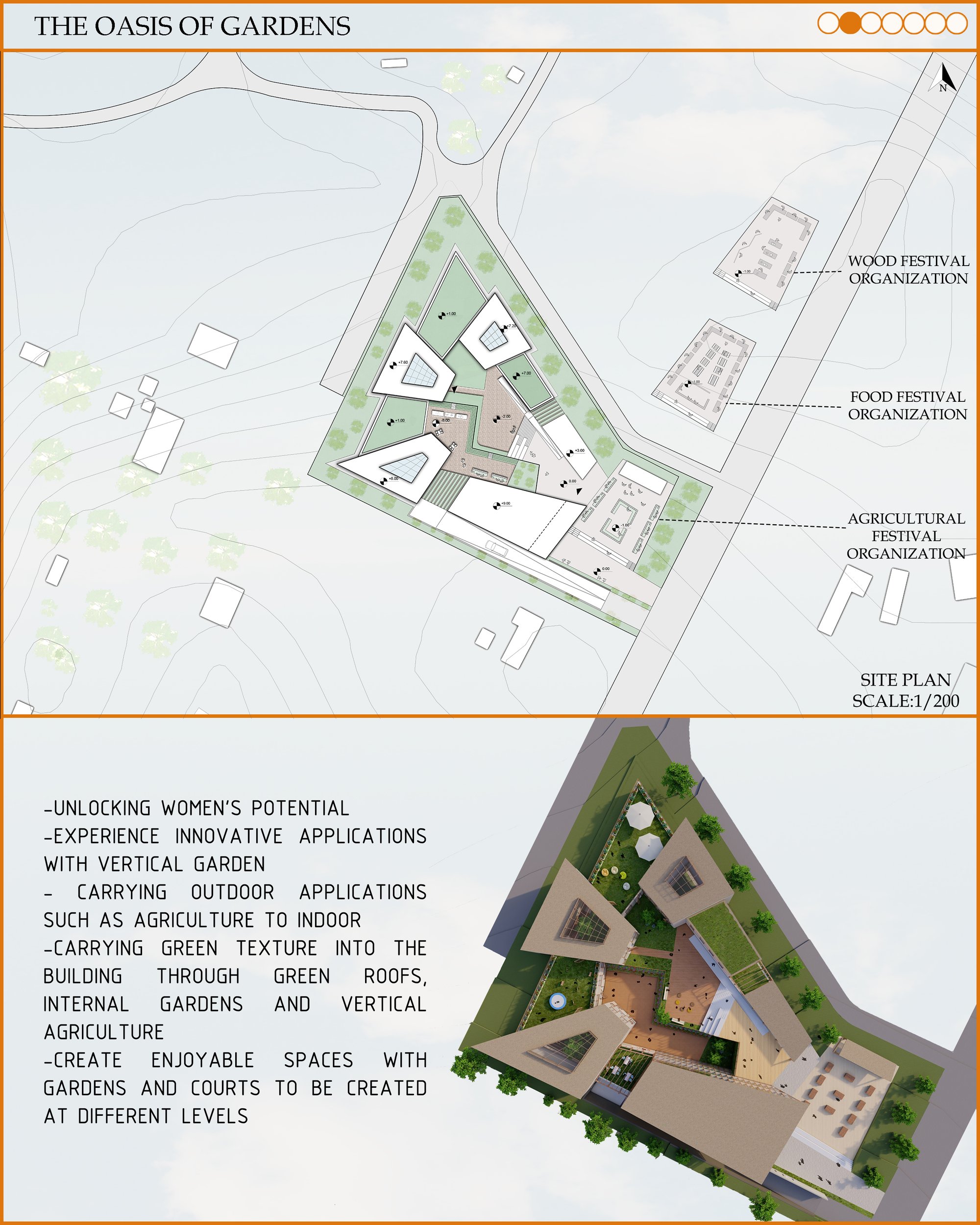 SITE PLAN AND PERSPECTIVE