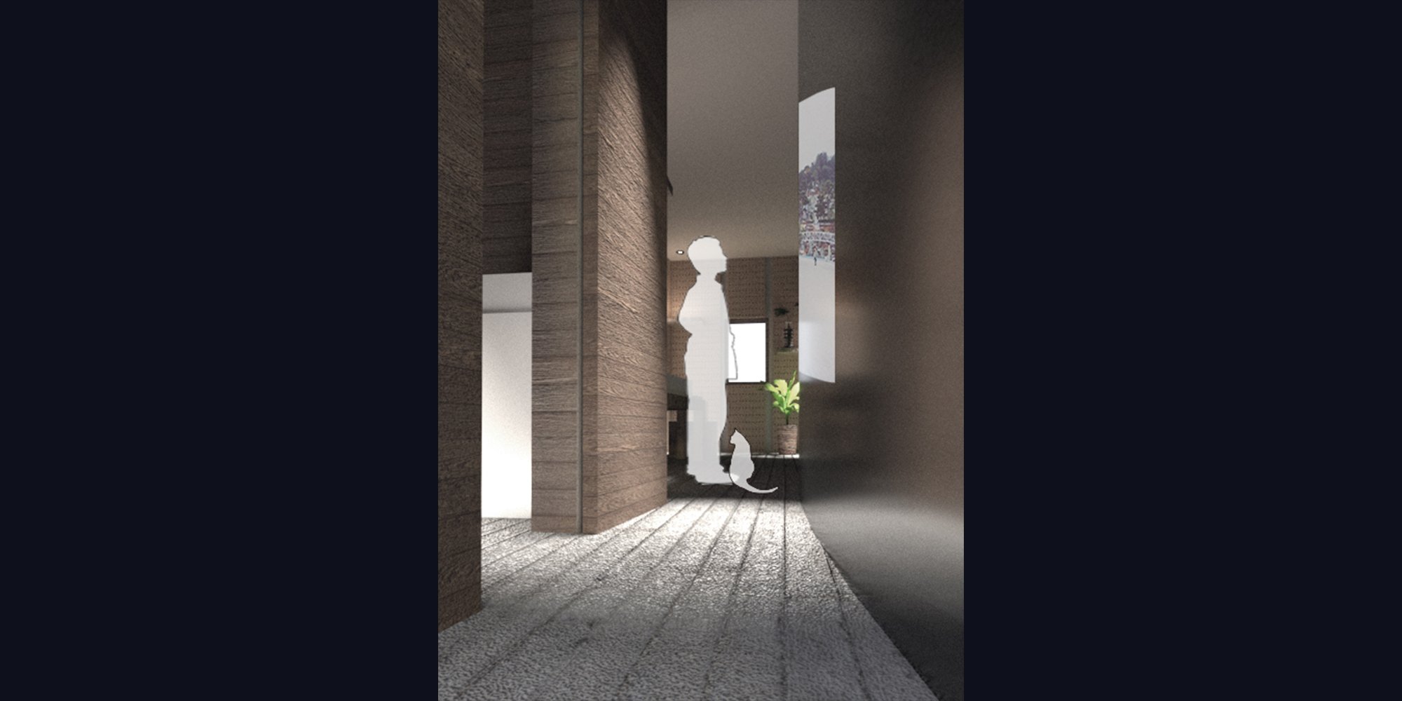 The interior of a living unit