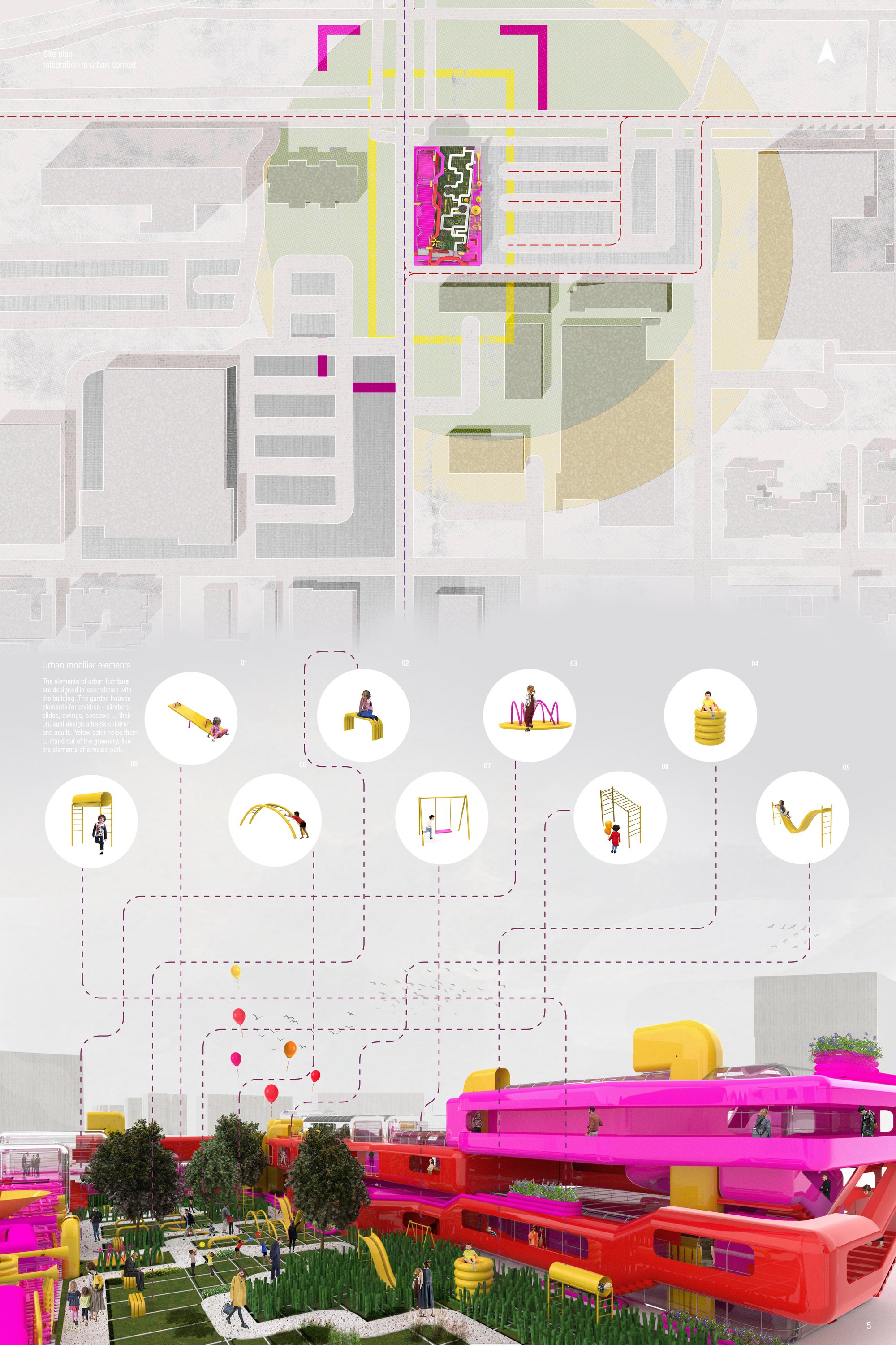 Site plan and outdoor space