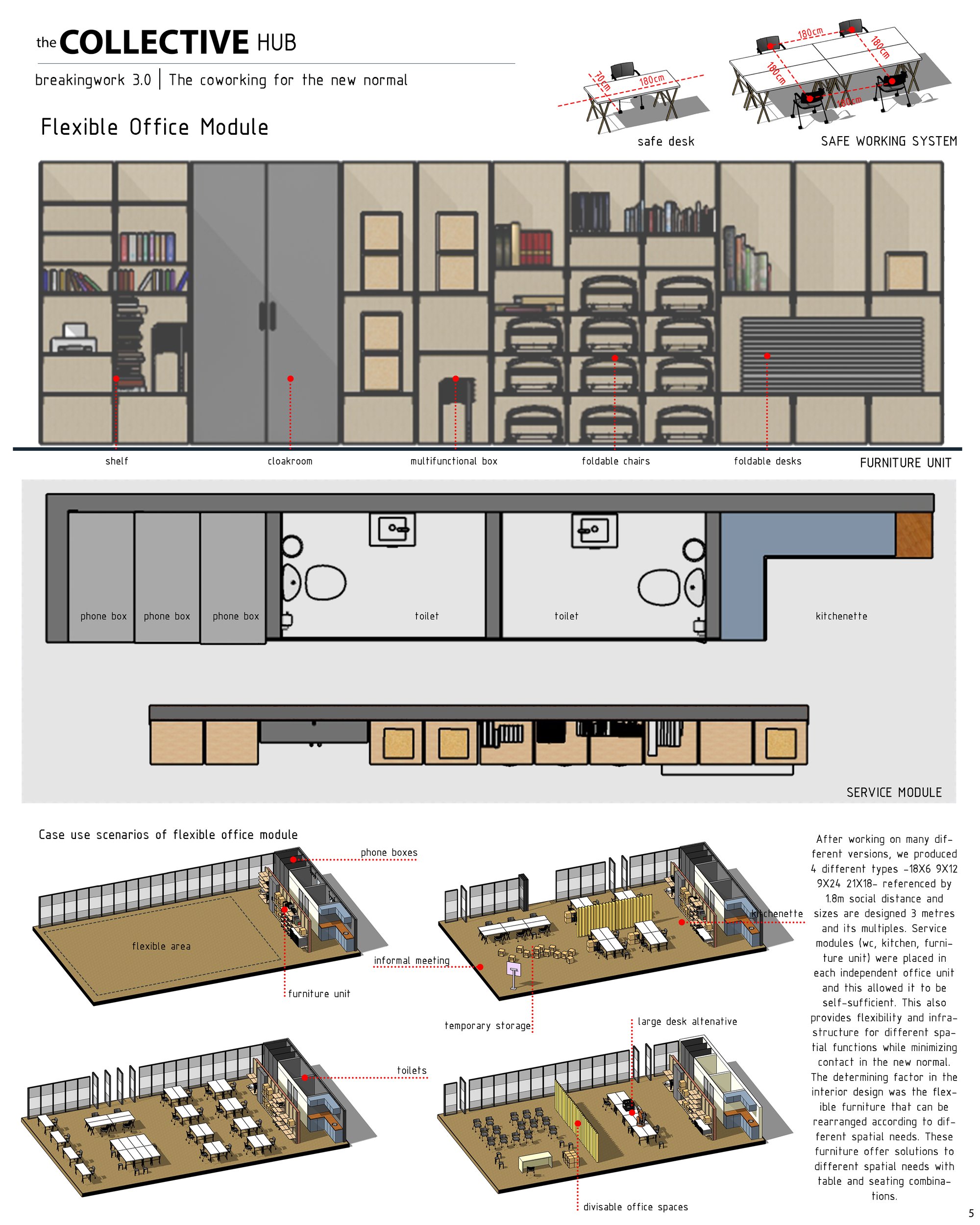 Flexible interrior design & furniture concept