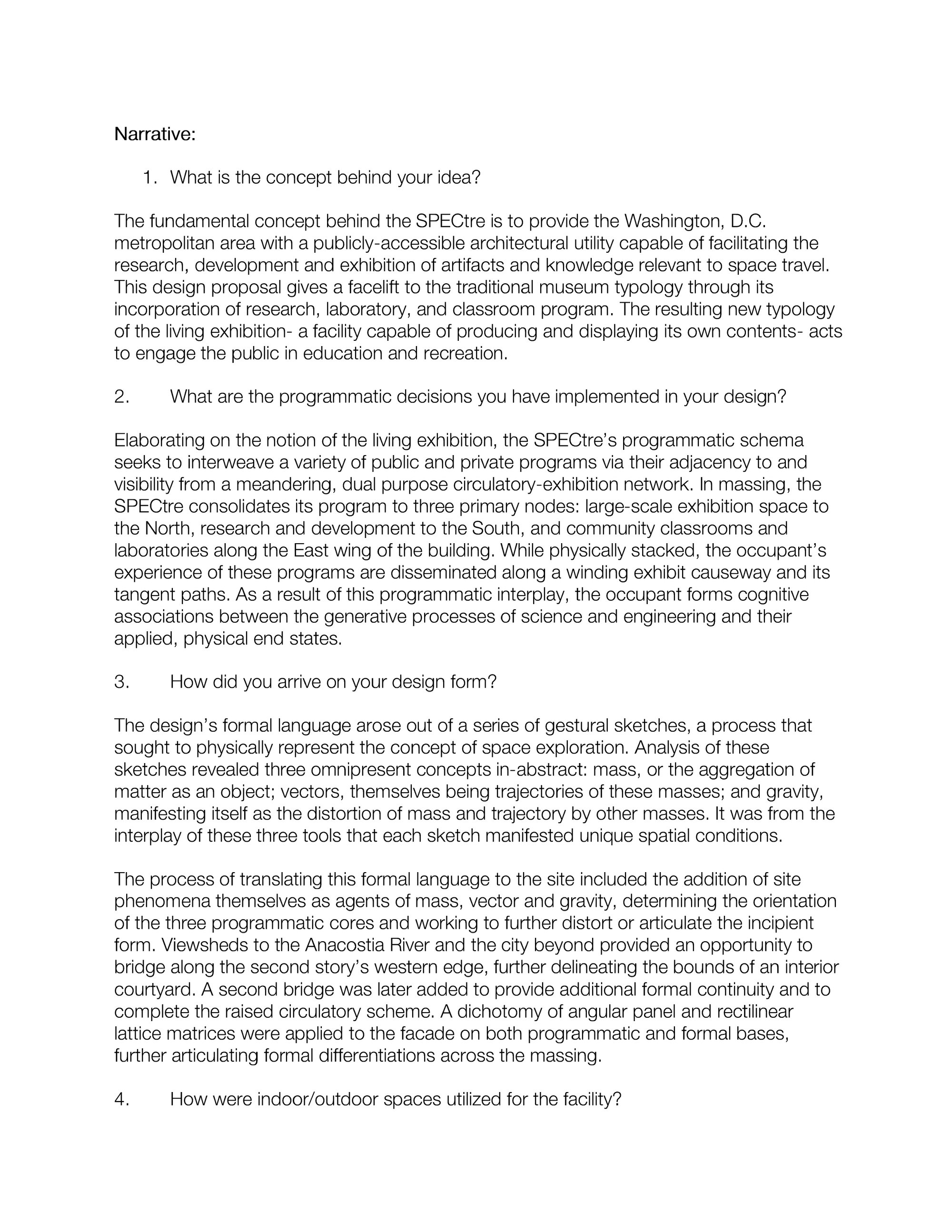 NARRATIVE PAGE 1