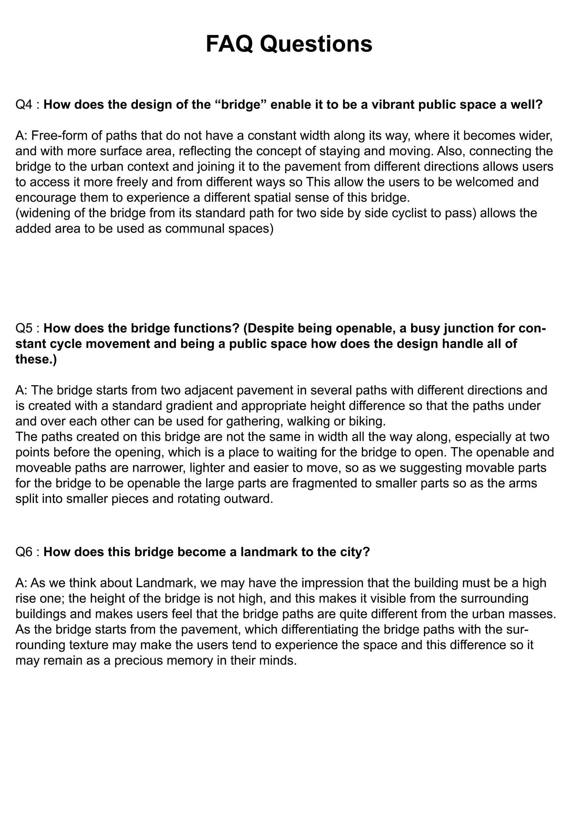 Questions 4 to 6