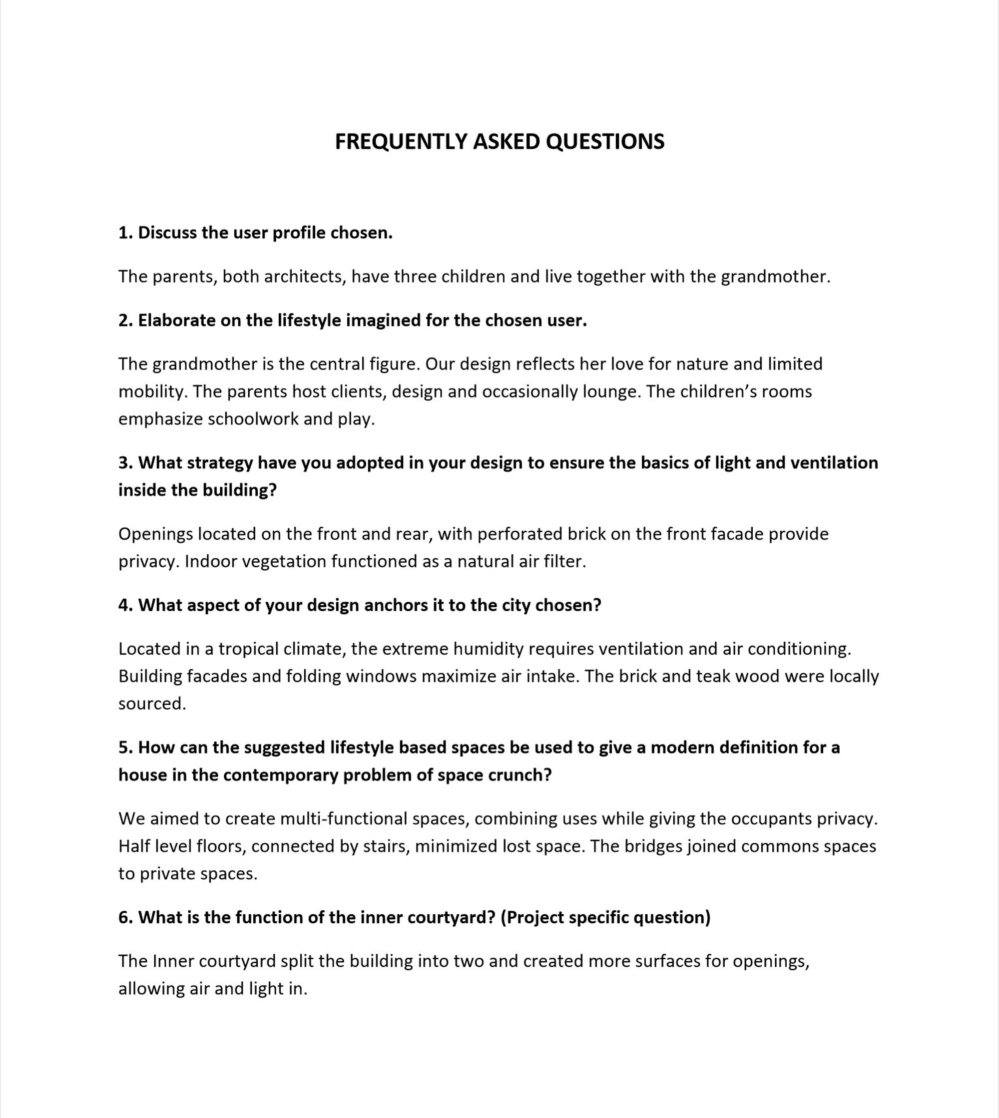 FAQs