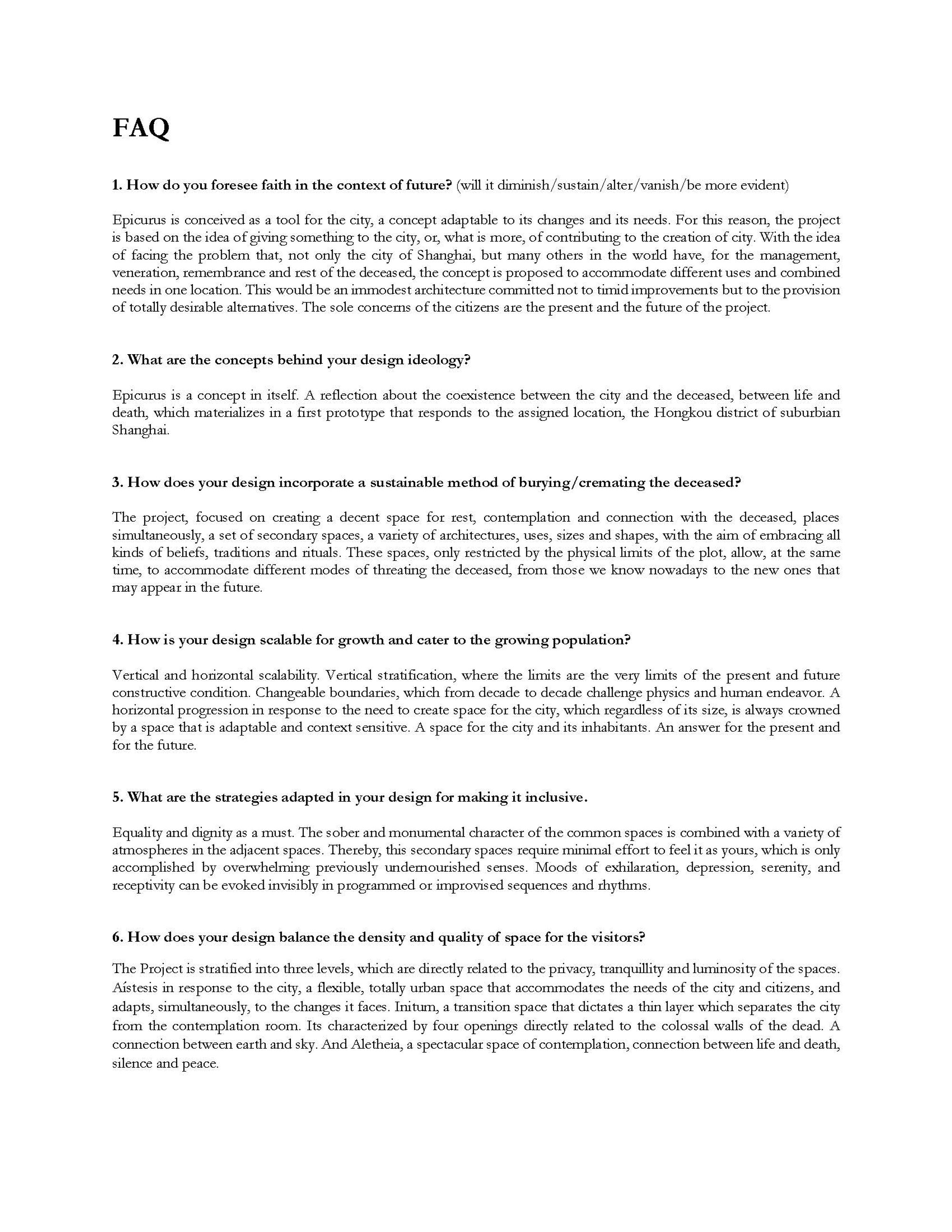 EPICURUS FAQ