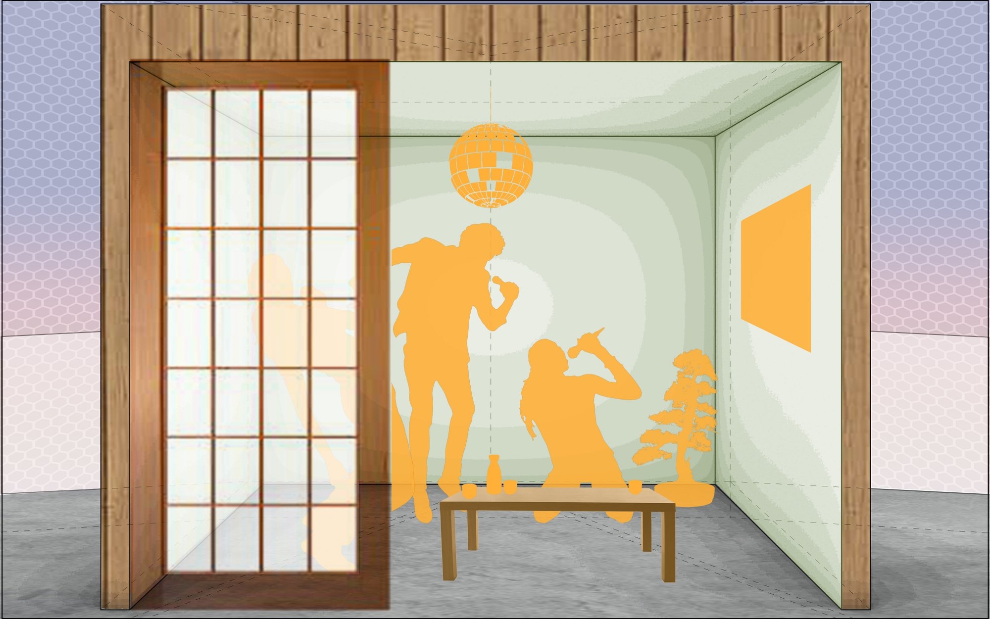 Private Karaoke Room Render