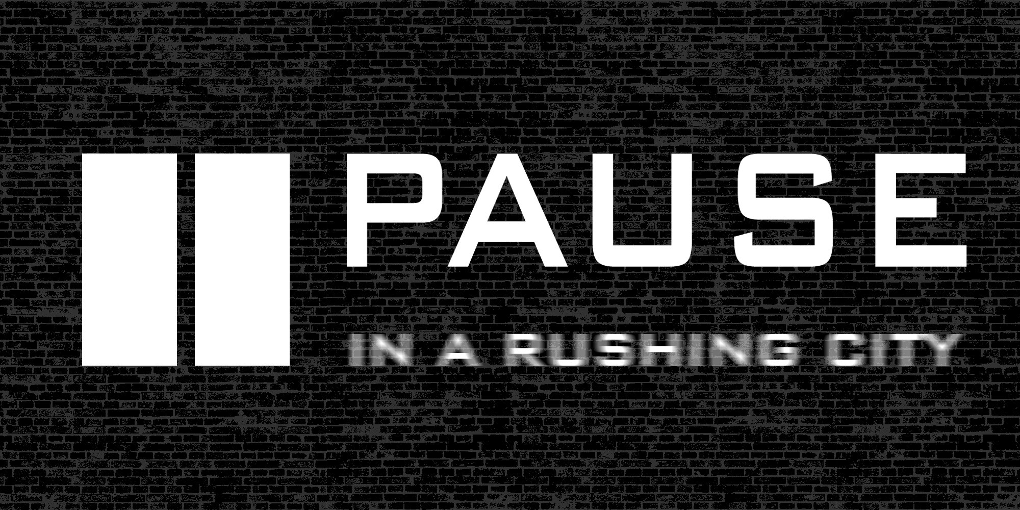 Pause in a rushing city