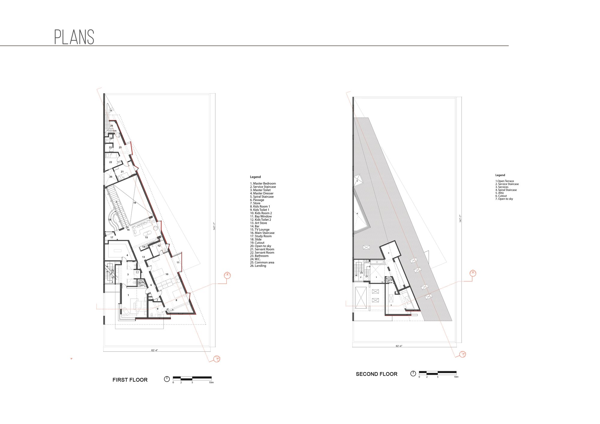 First & Second Floor Plan