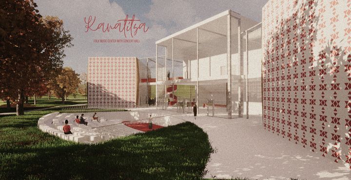 View of Design of A Commercial High Rise Building | Conceptual Architecture Project