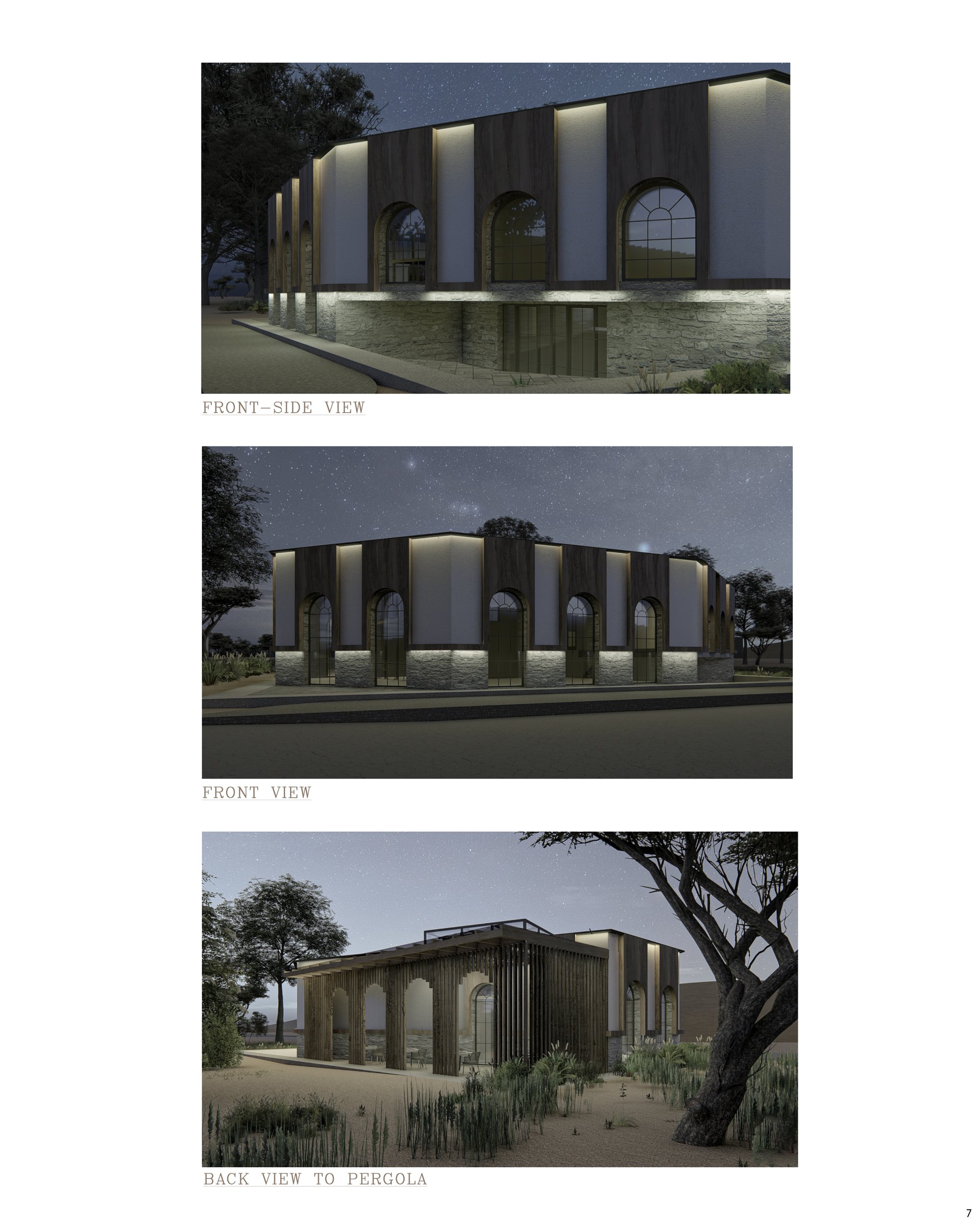 EXTERIOR NIGHT LIGHT RENDERS