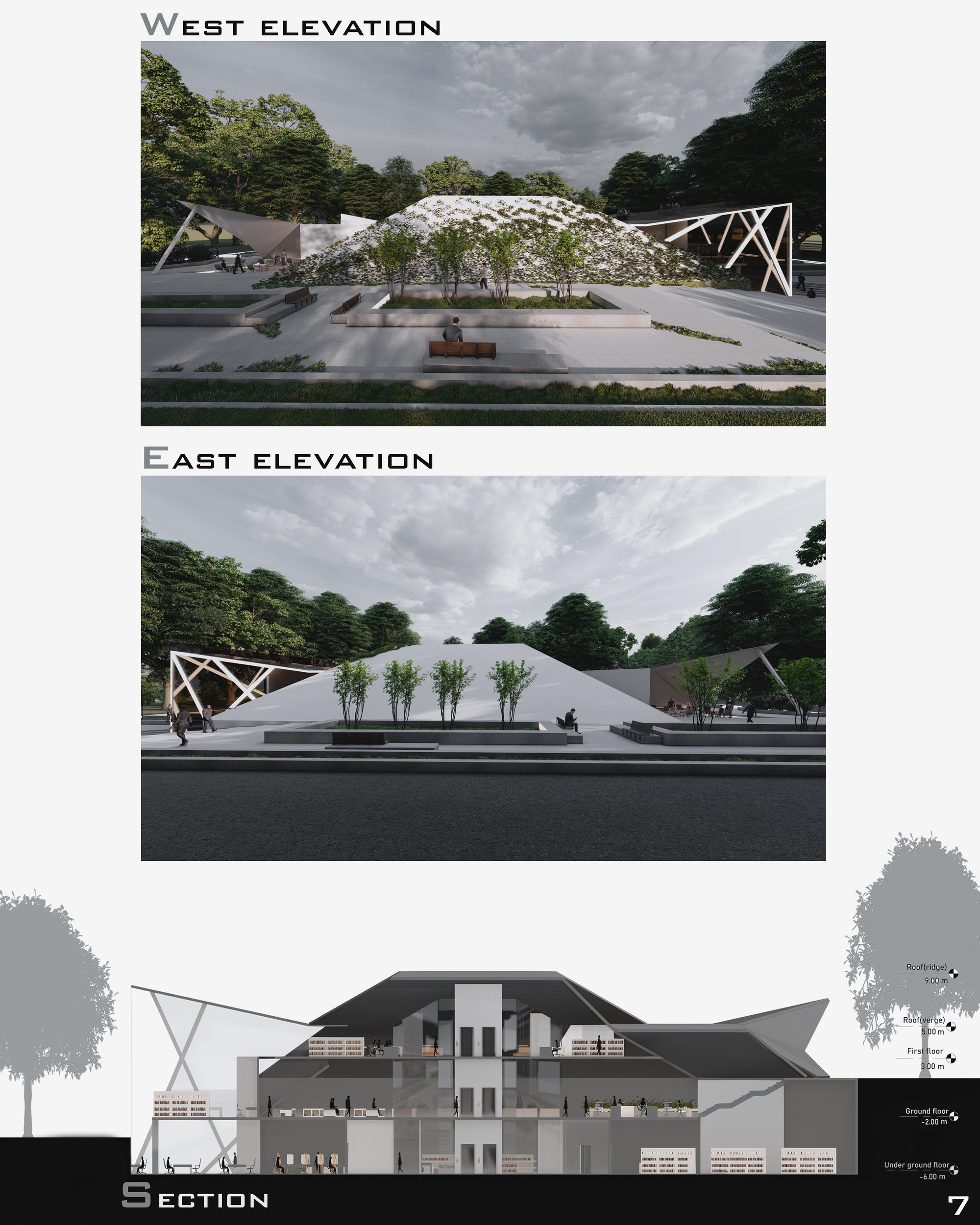 no.7- Elevations & Section