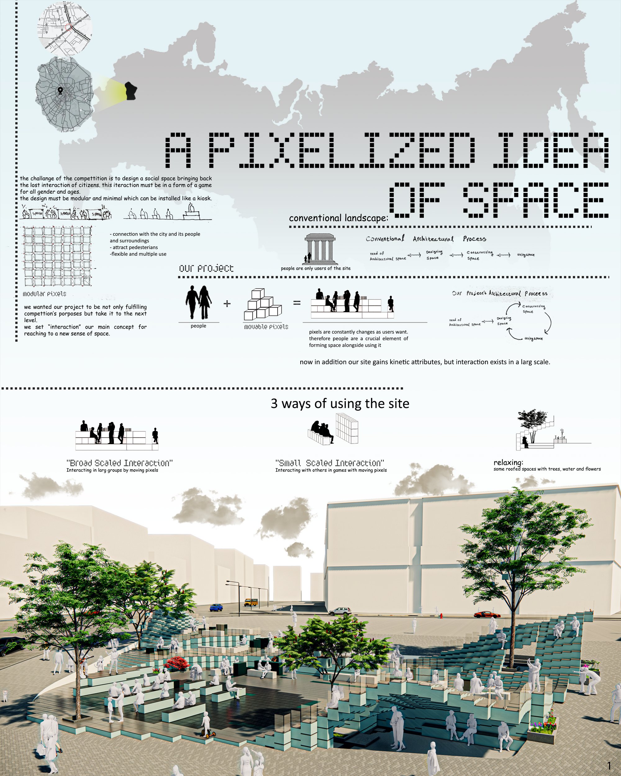 A Pixelized Idea Of Space