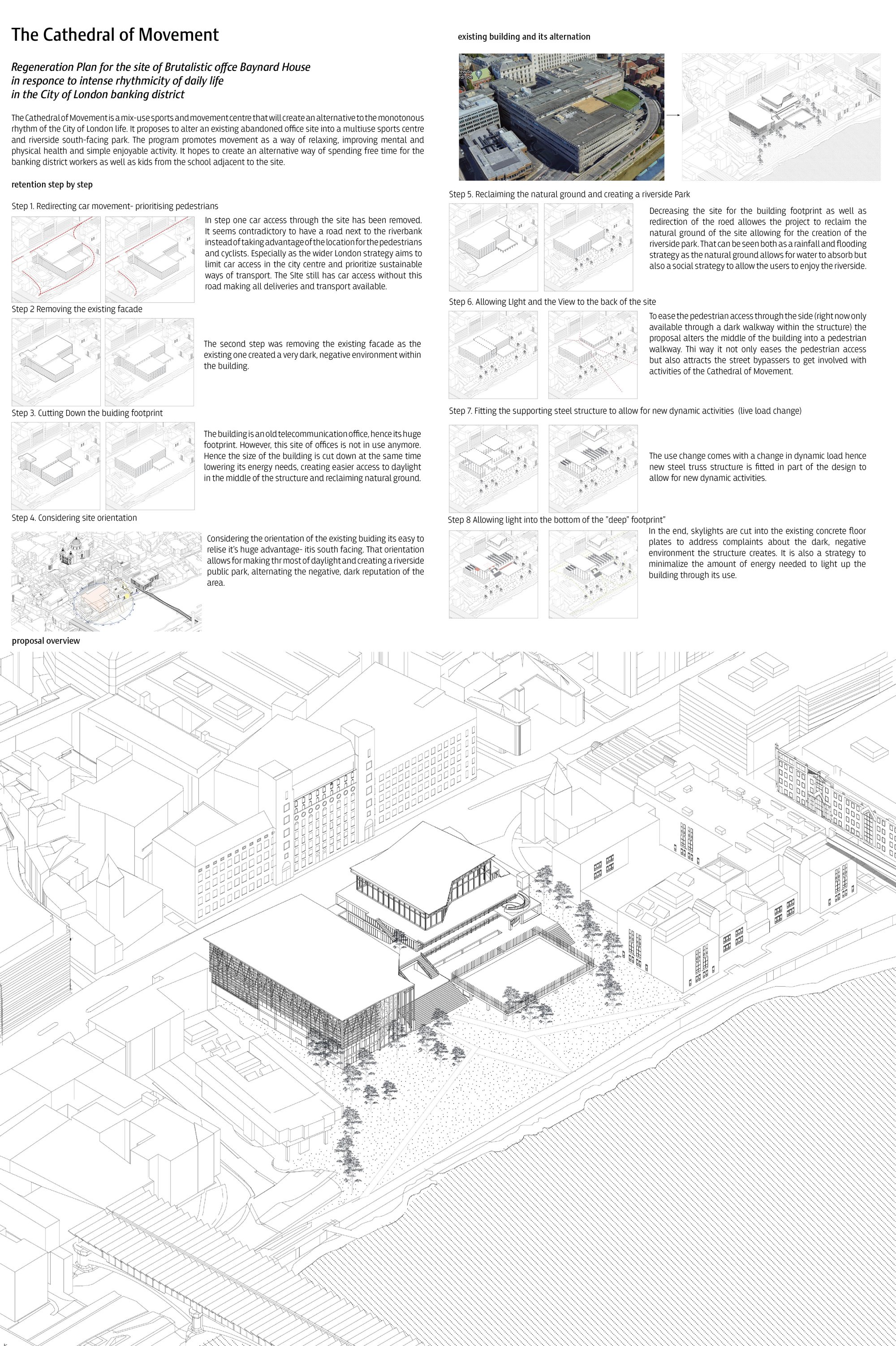 From abandoned office to the Cathedral of Movement