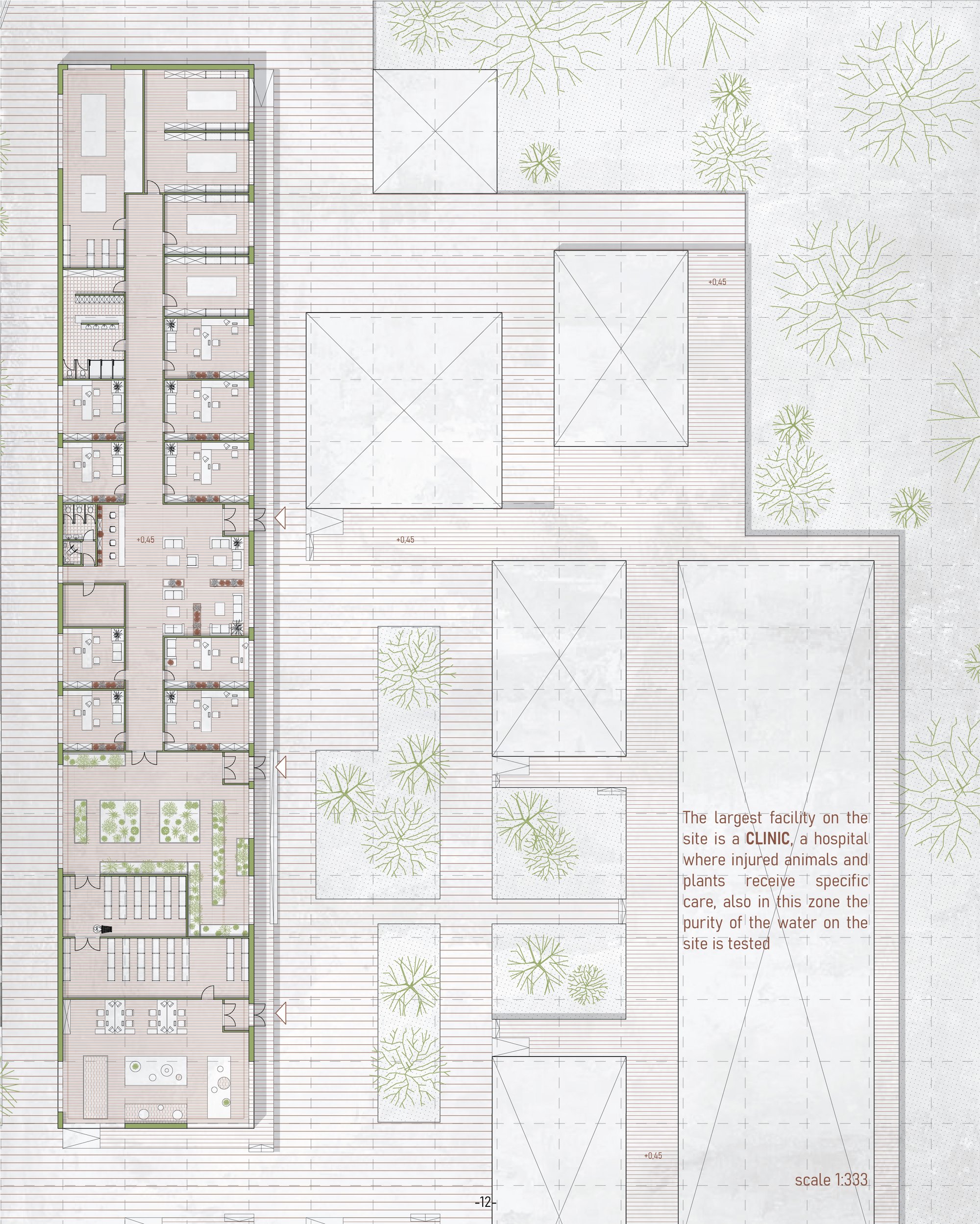 floor plan of the clinic