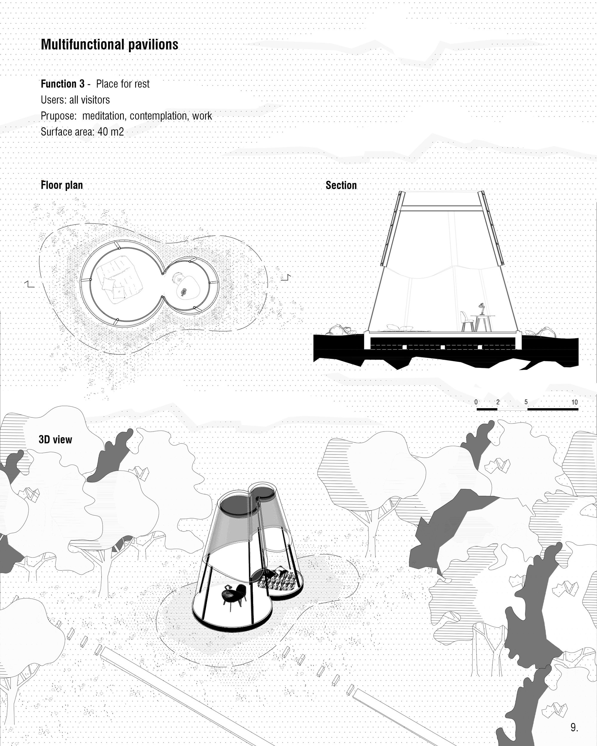 Multifunctional pavilions-function 1