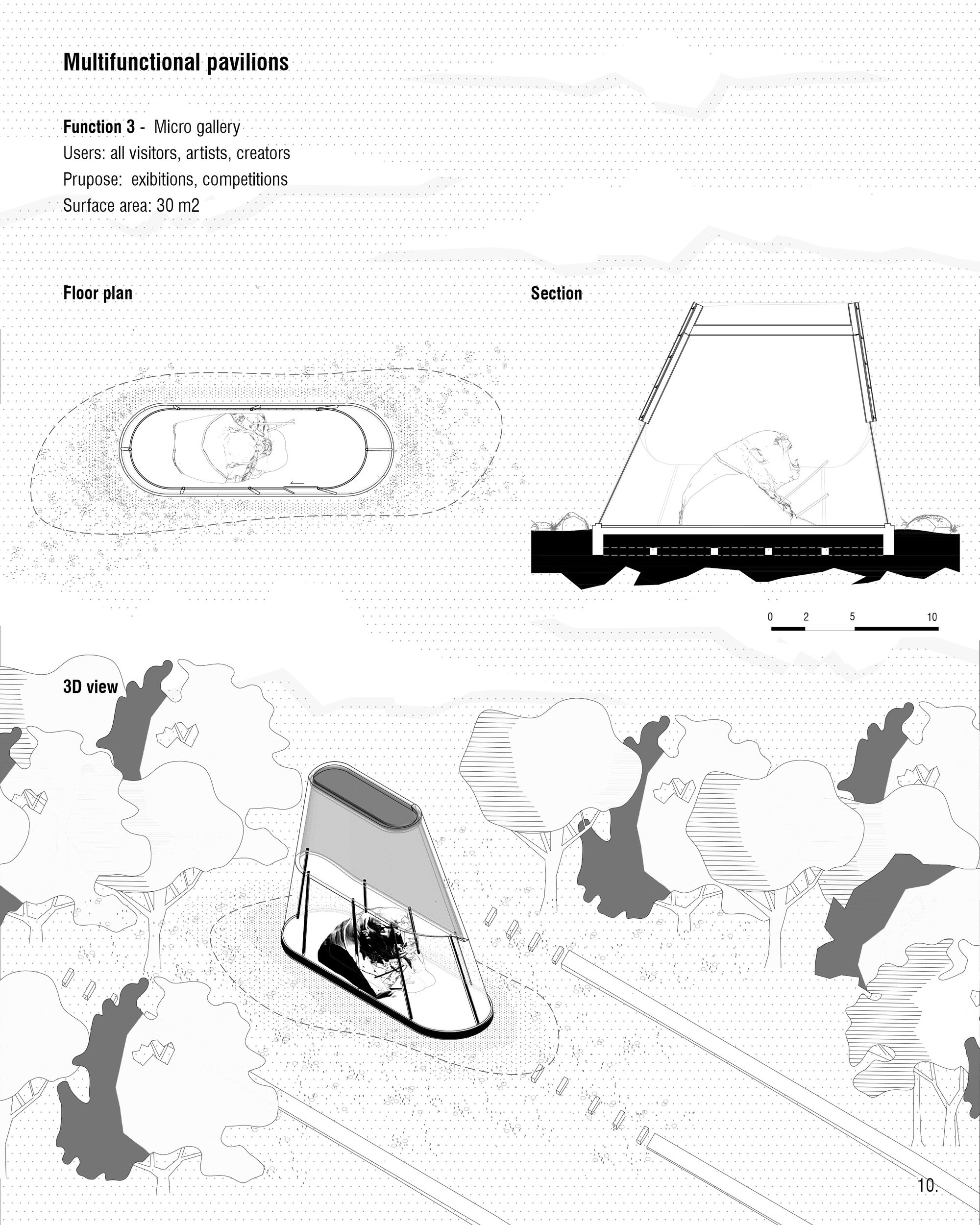 Multifunctional pavilions-function 2
