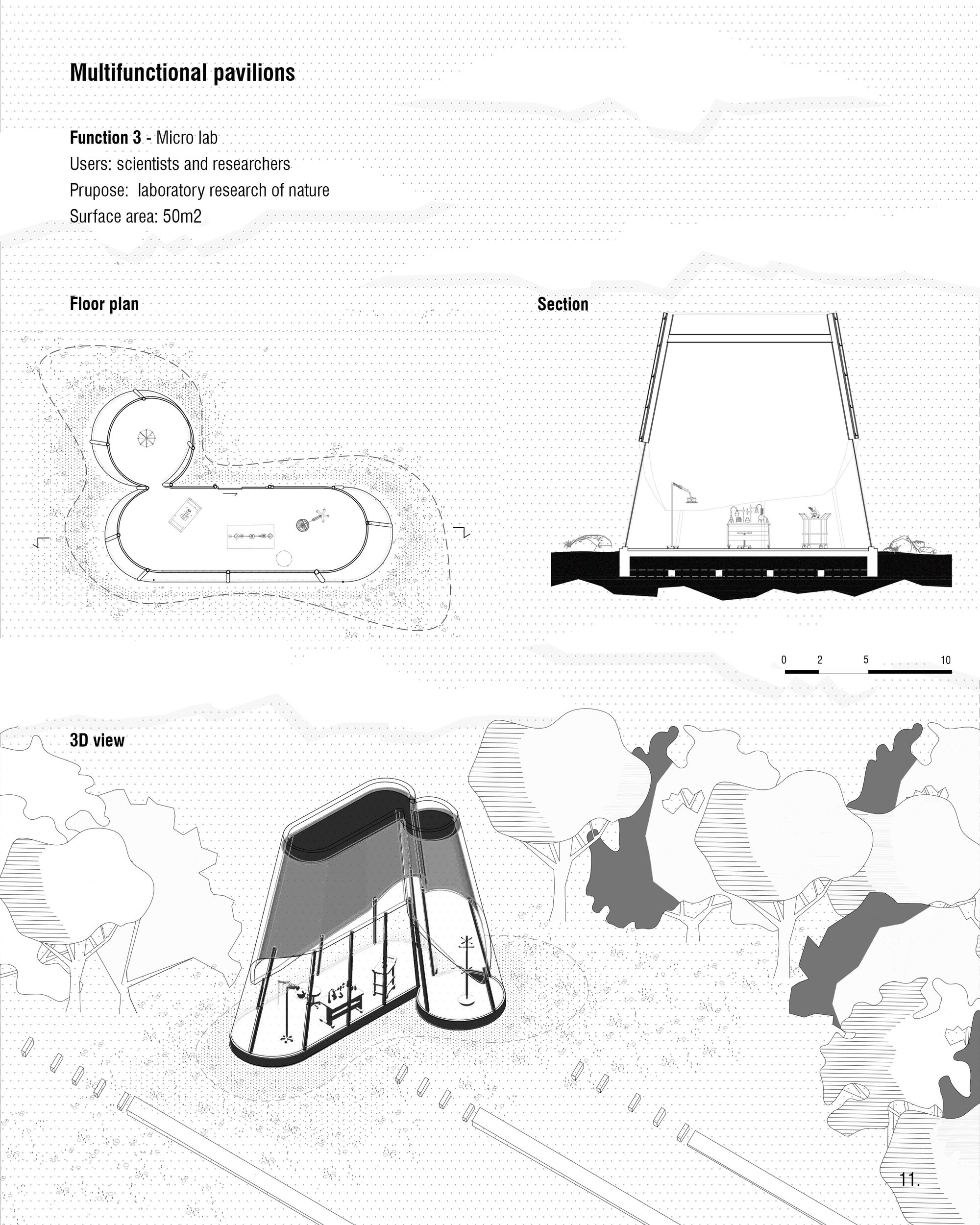 Multifunctional pavilions - function 3