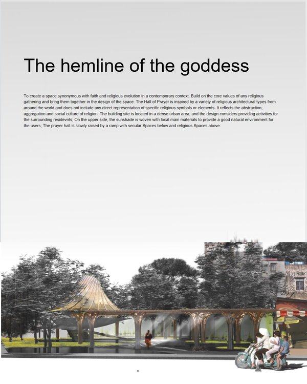 The hemline of the goddess