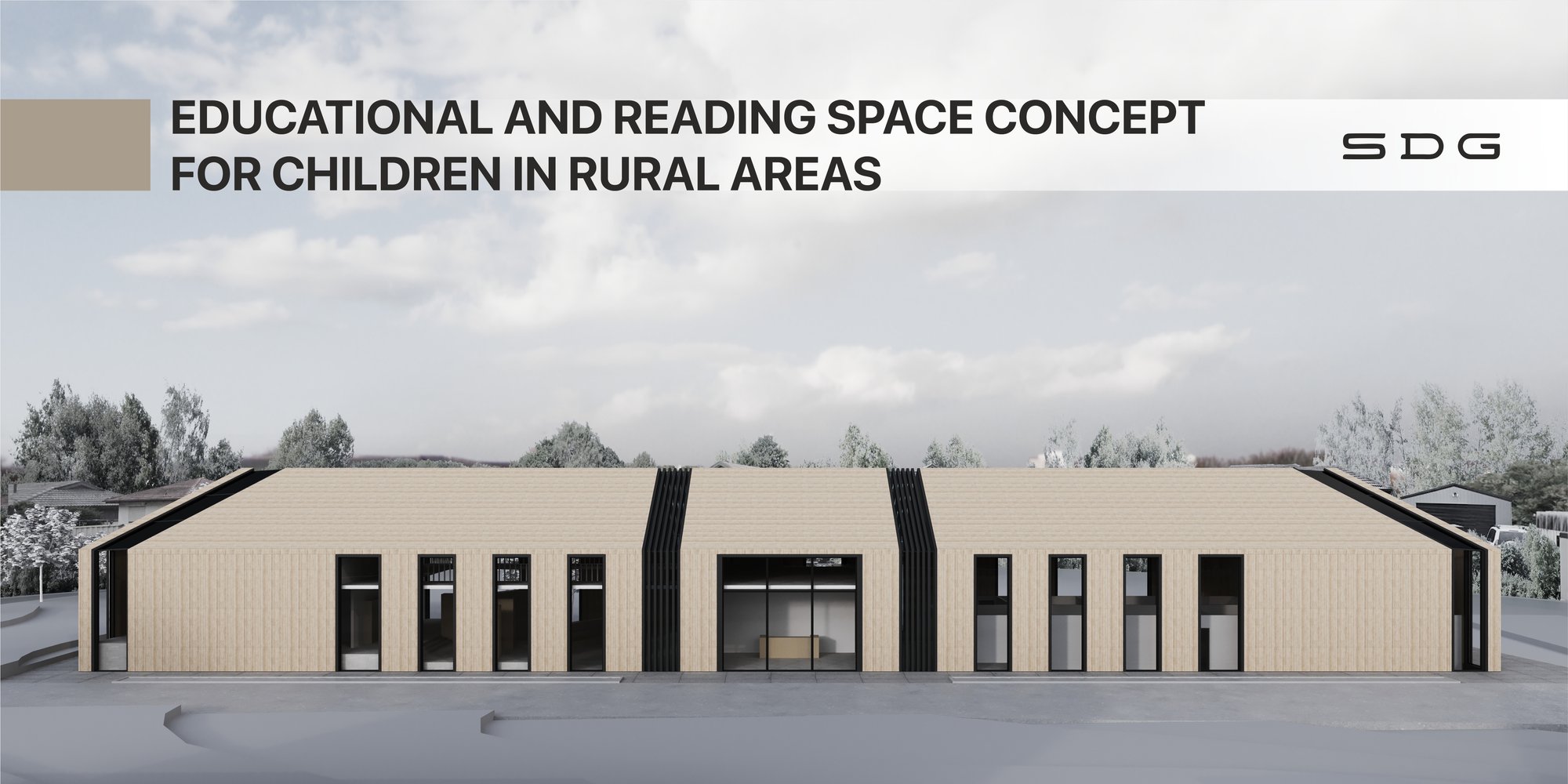 Educational and reading space concept for children