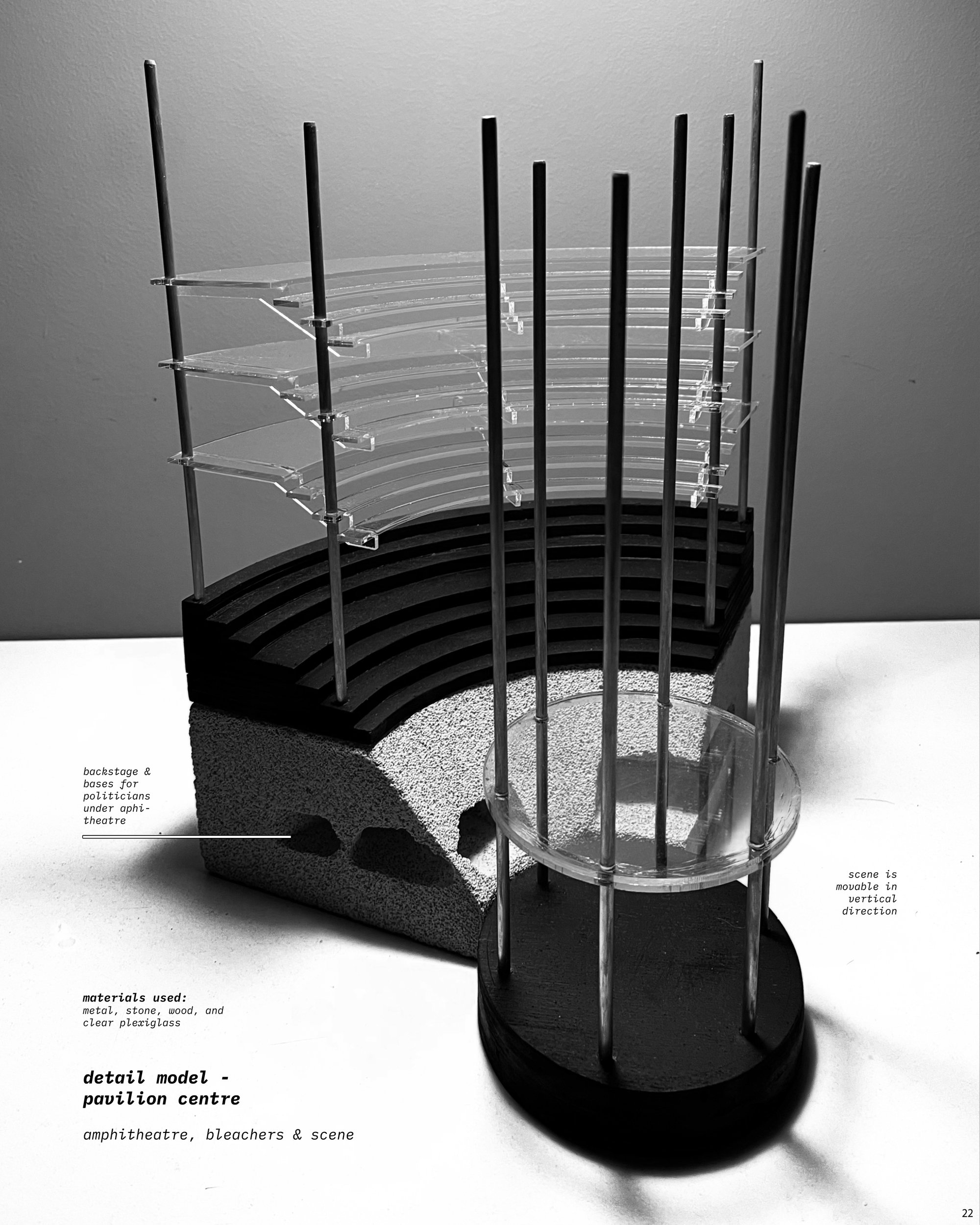 Detail model - amphitheatre