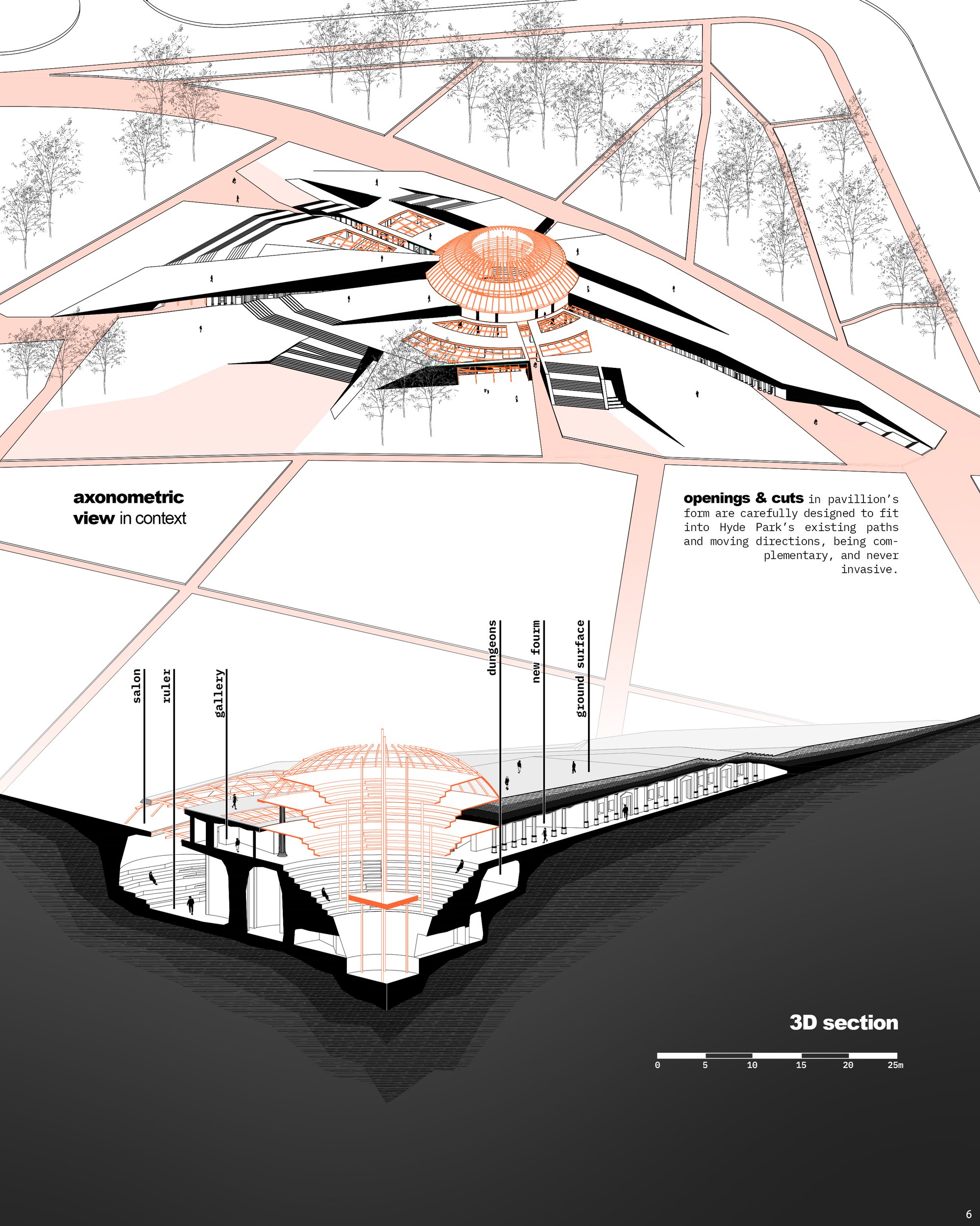 Axonometric view & 3D section